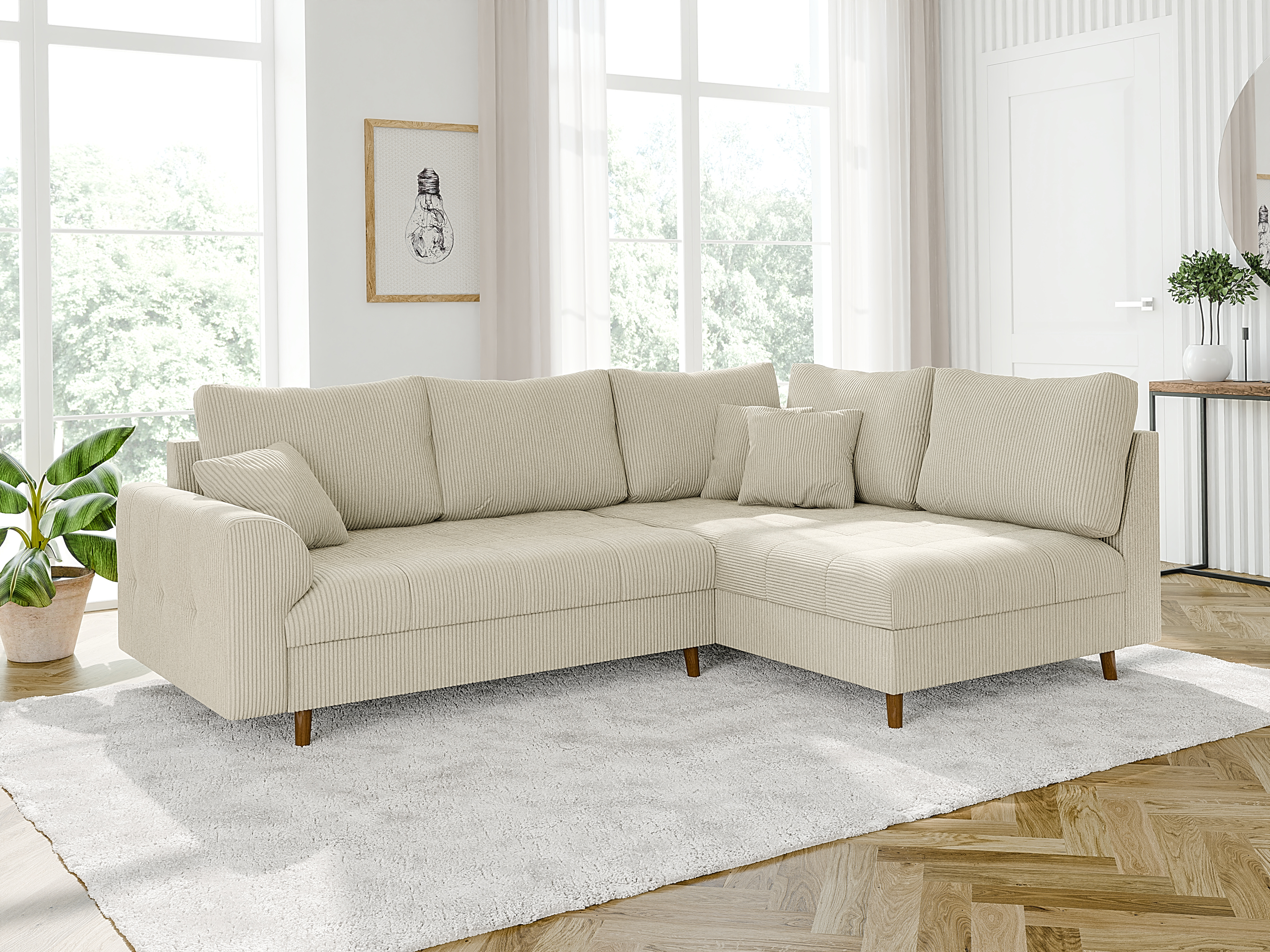 Corner sofa Elbmori 100 (Lincoln 03)