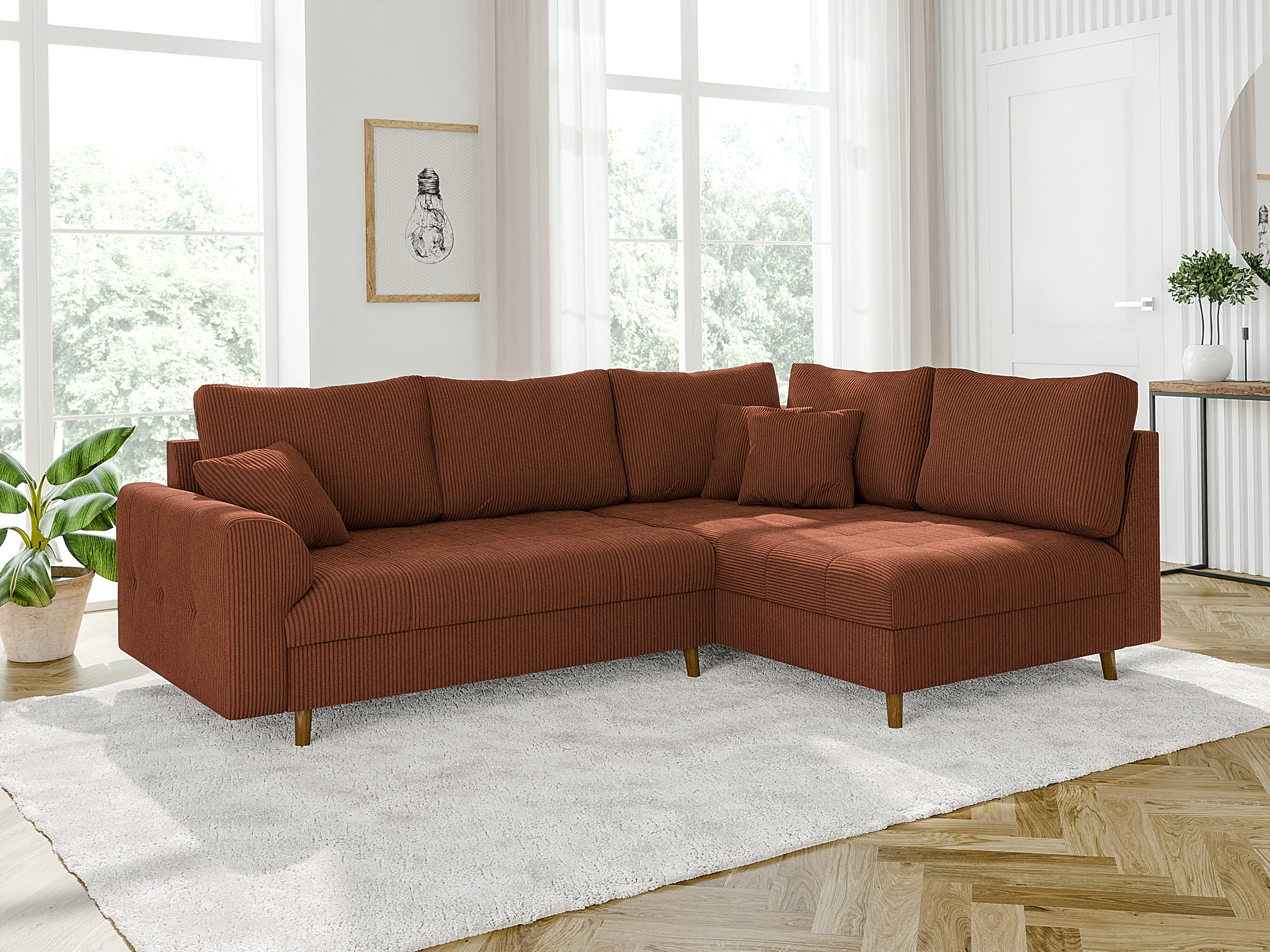 Corner sofa Elbmori 100 (Lincoln 57)