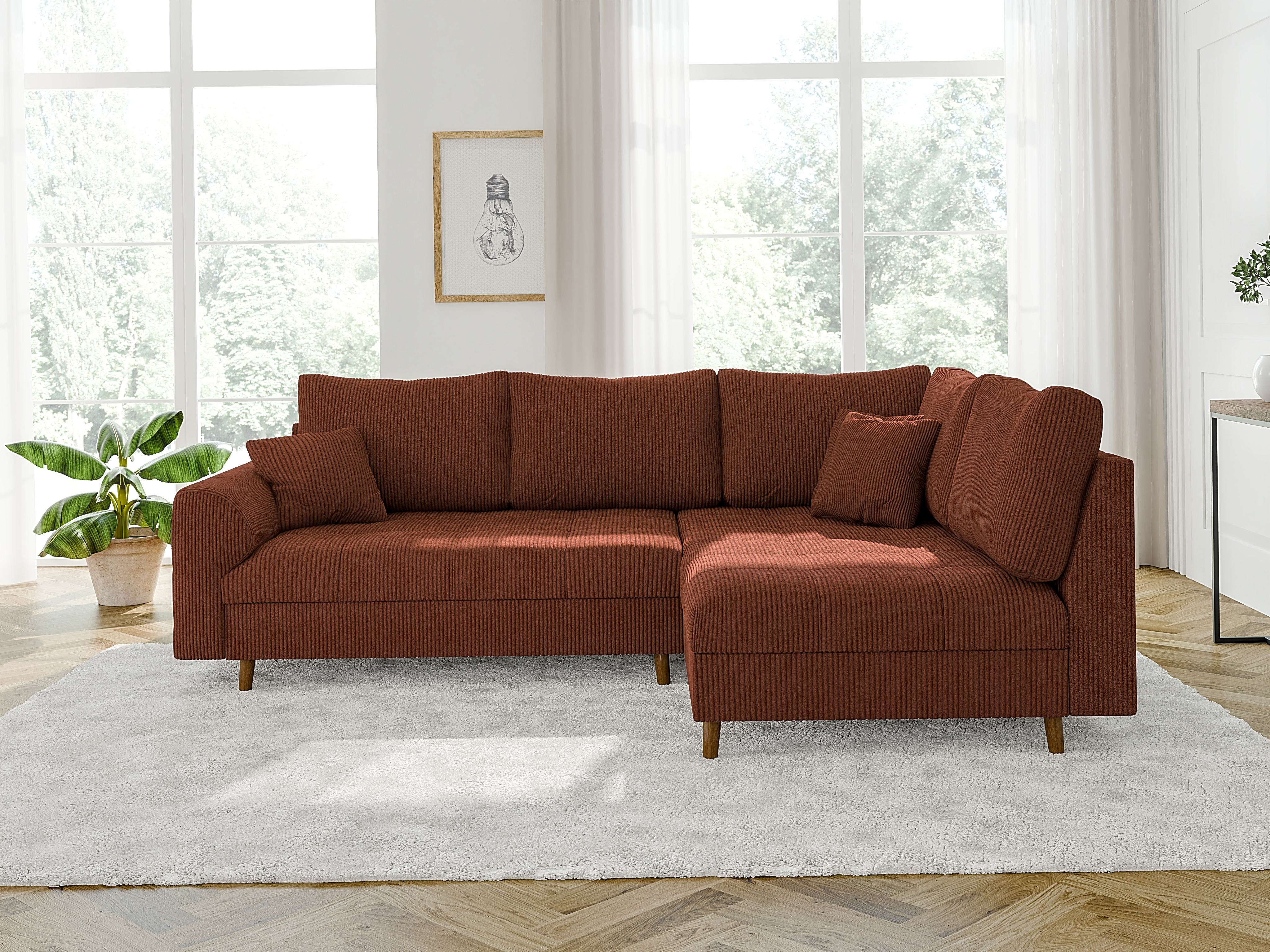 Corner sofa Elbmori 100 (Lincoln 57)