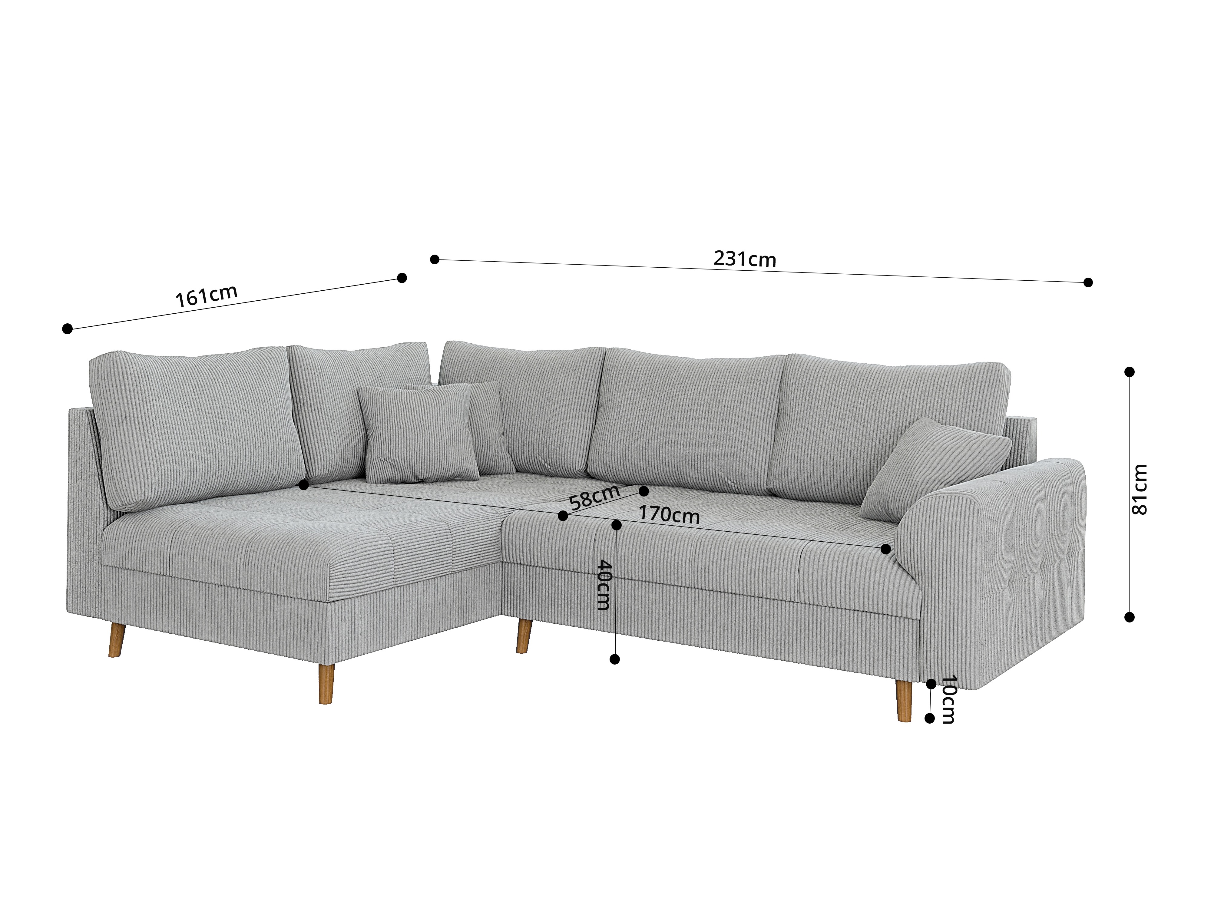 Corner sofa Elbmori 100 (Lincoln 86)