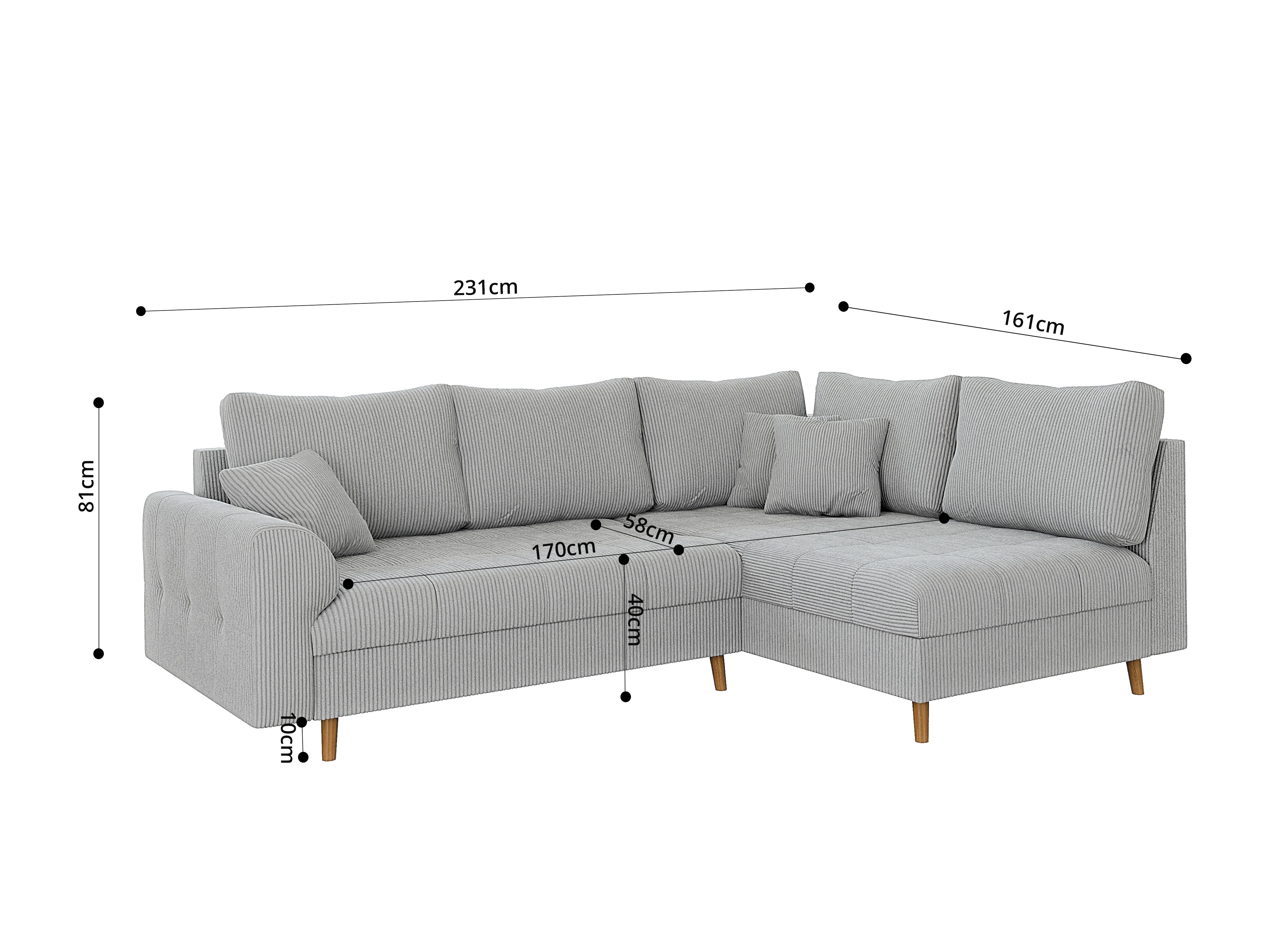 Corner sofa Elbmori 100 (Lincoln 86)