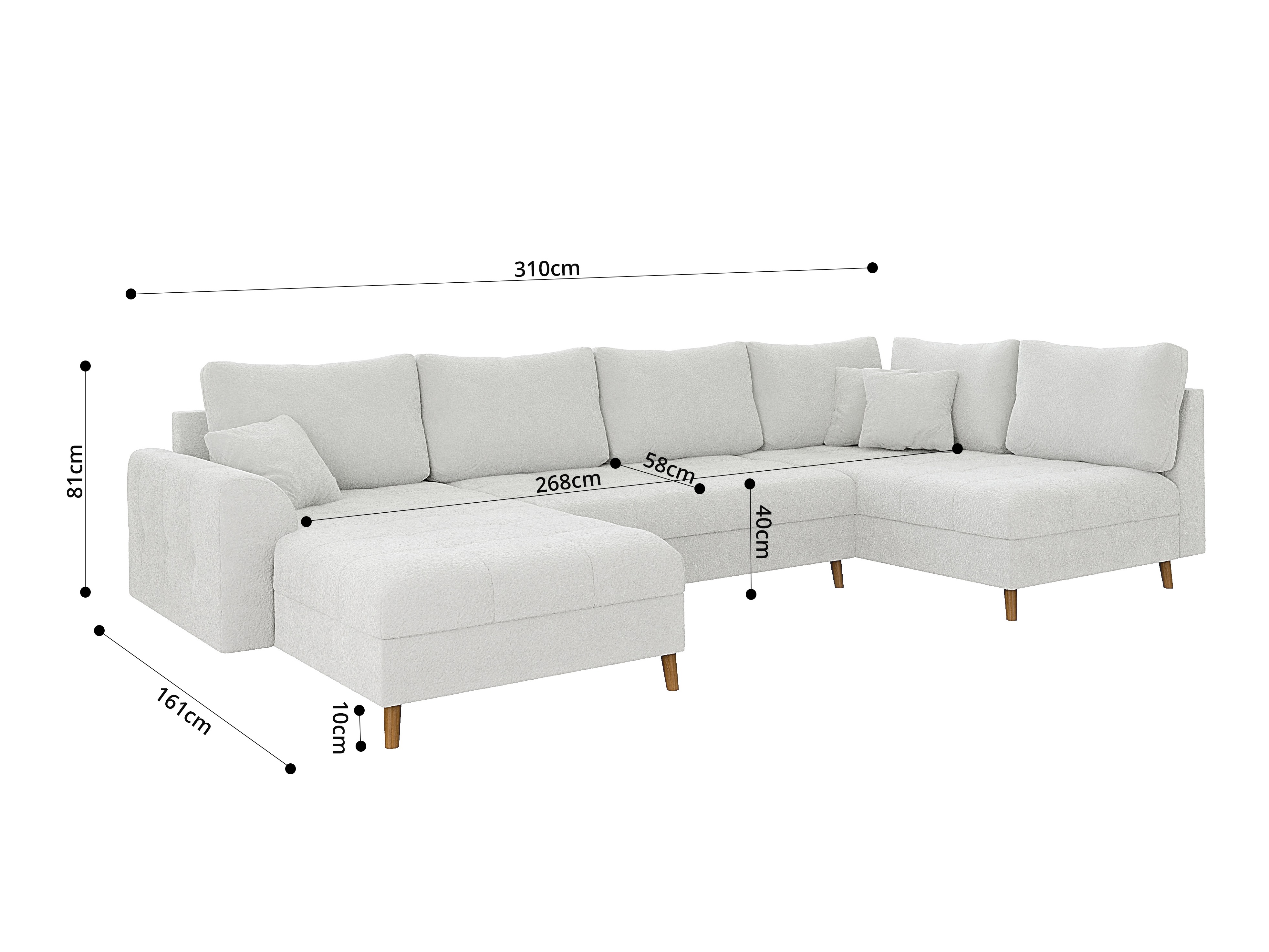 Corner sofa Elbmori 101 (Coral 70)