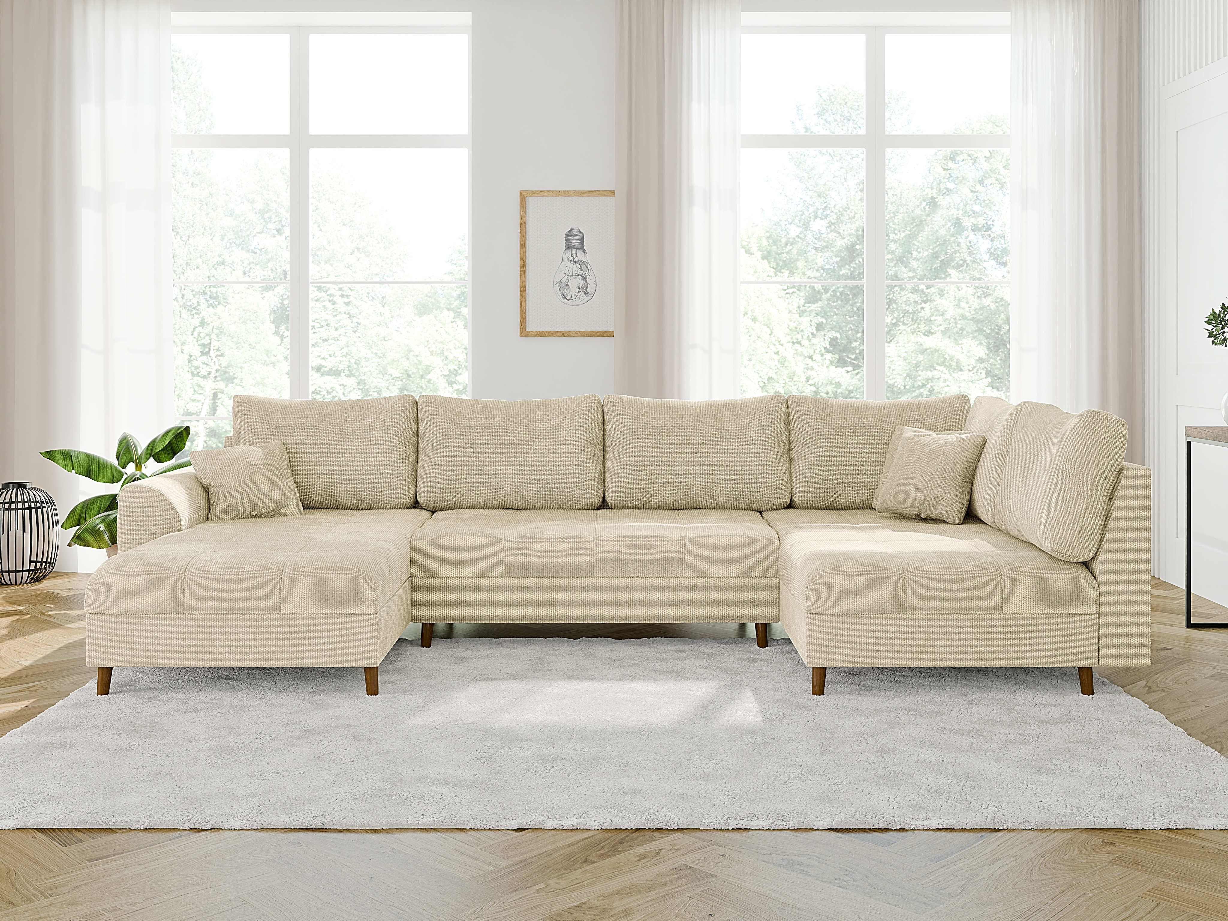Corner sofa Elbmori 101 (Flow 05)