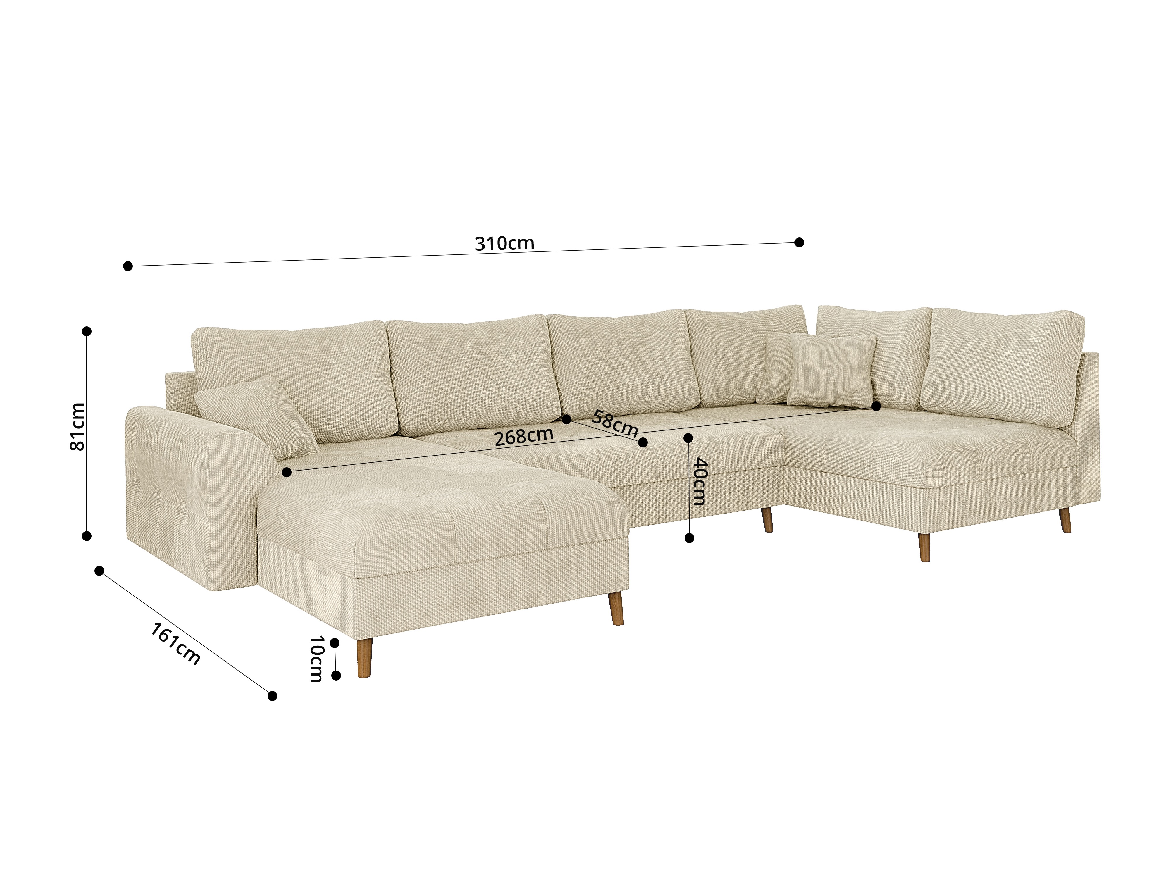 Corner sofa Elbmori 101 (Flow 05)
