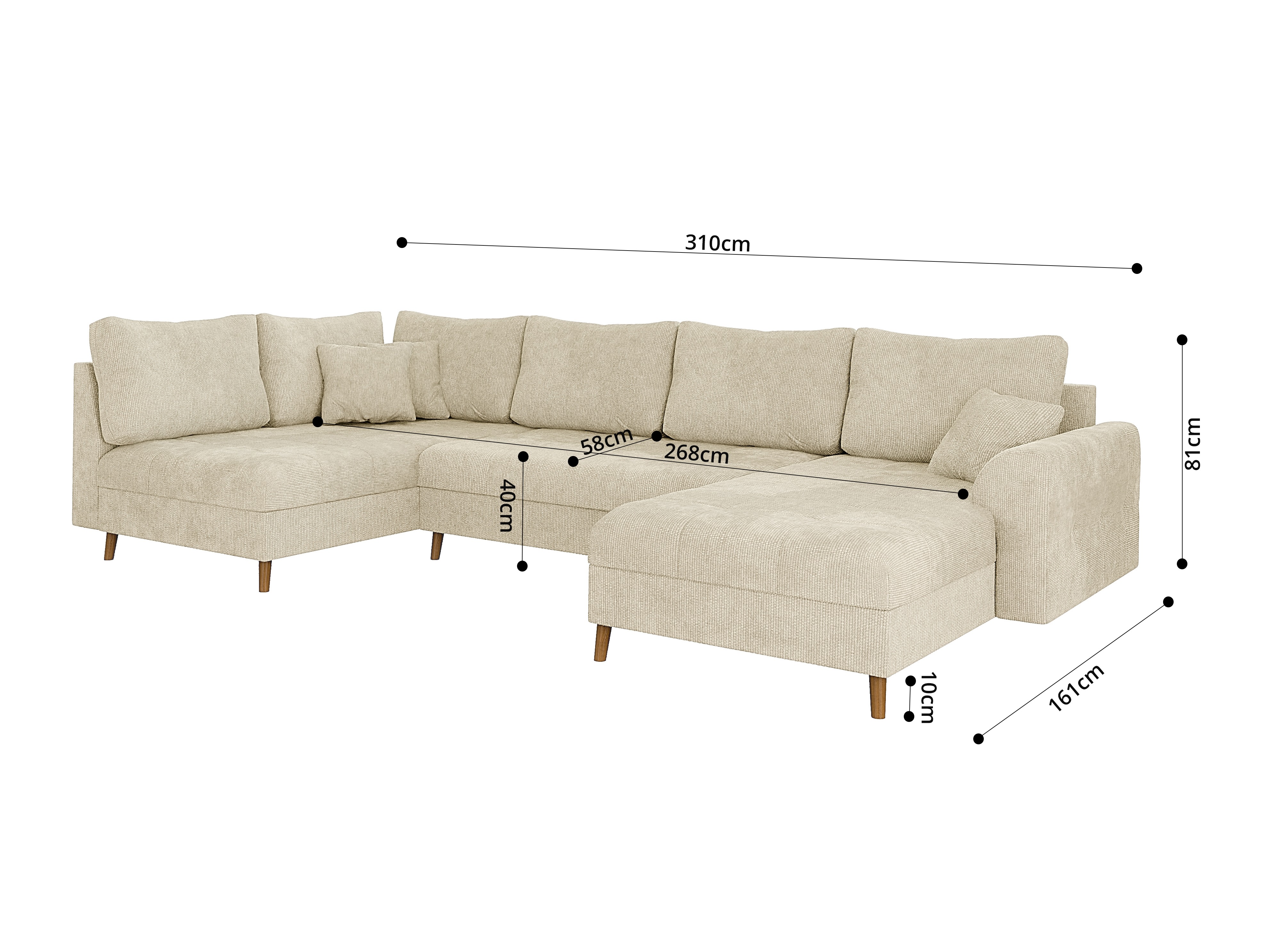 Corner sofa Elbmori 101 (Flow 05)