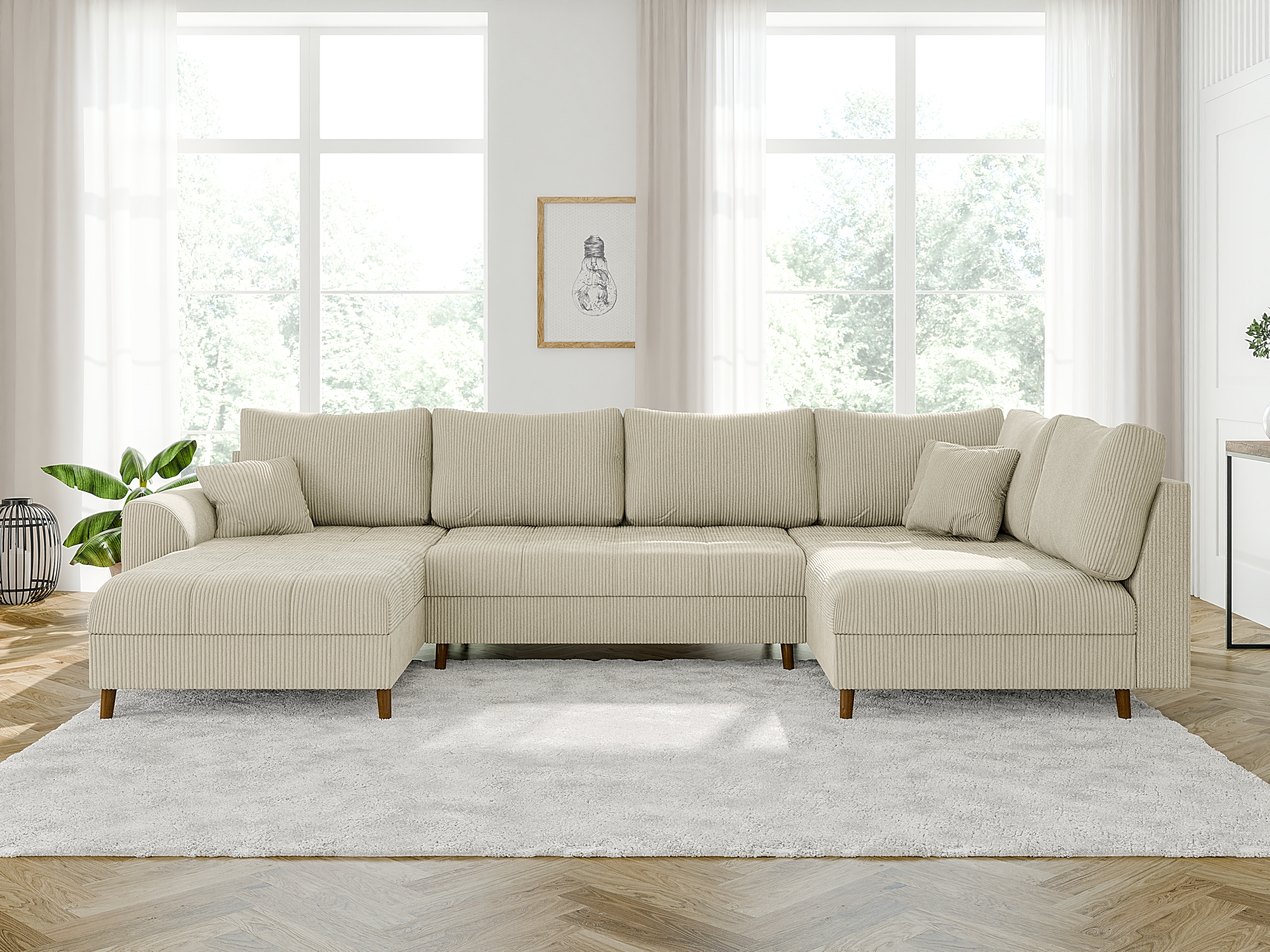 Corner sofa Elbmori 101 (Lincoln 03)