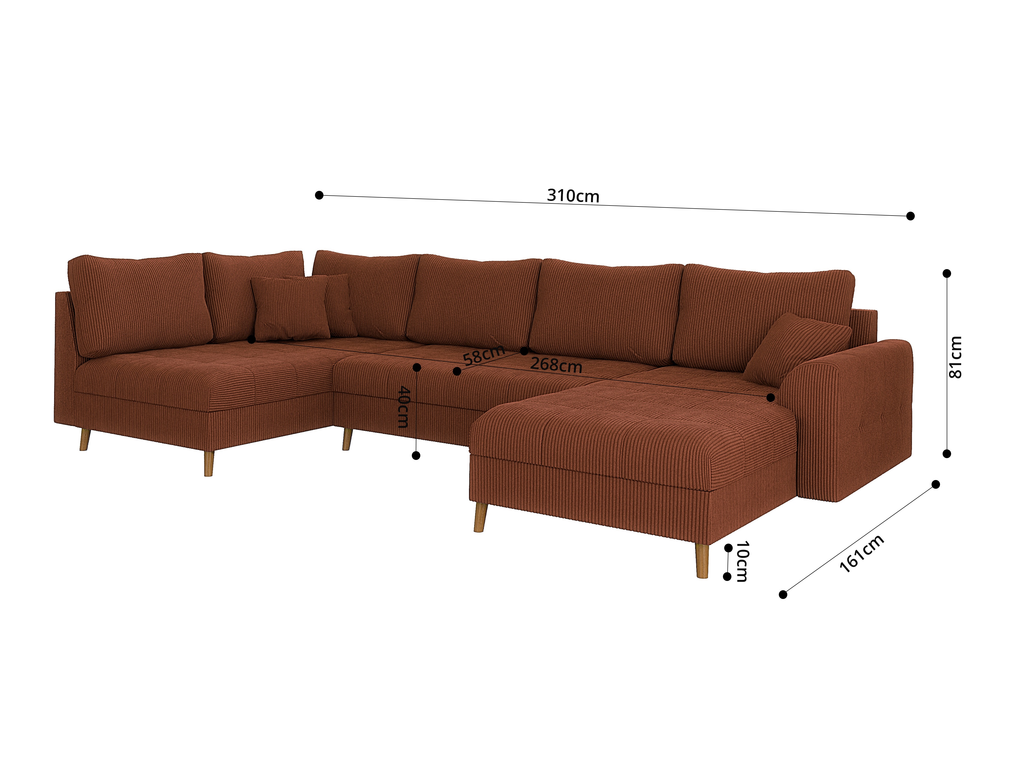 Corner sofa Elbmori 101 (Lincoln 57)