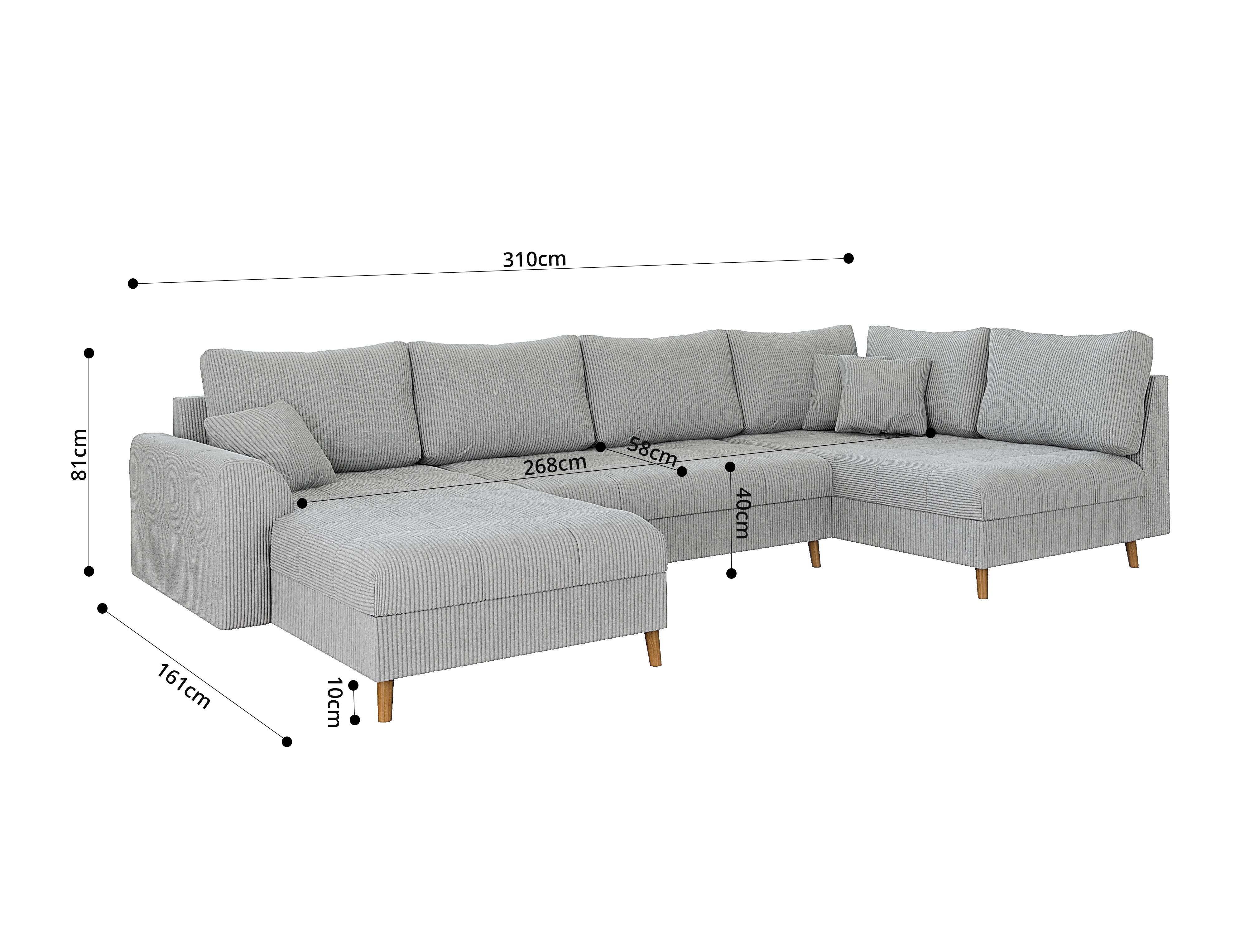 Corner sofa Elbmori 101 (Lincoln 86)