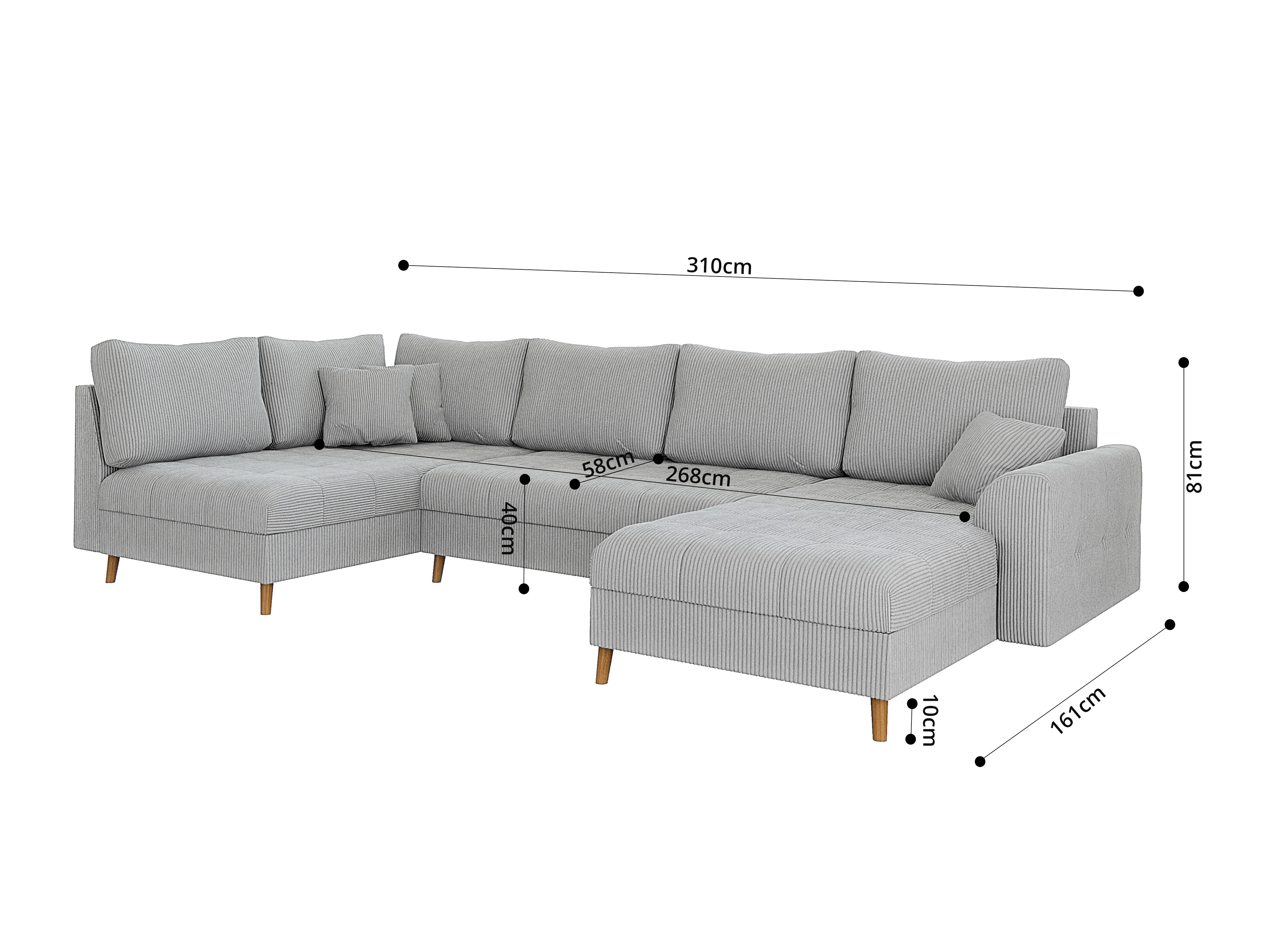 Corner sofa Elbmori 101 (Lincoln 86)