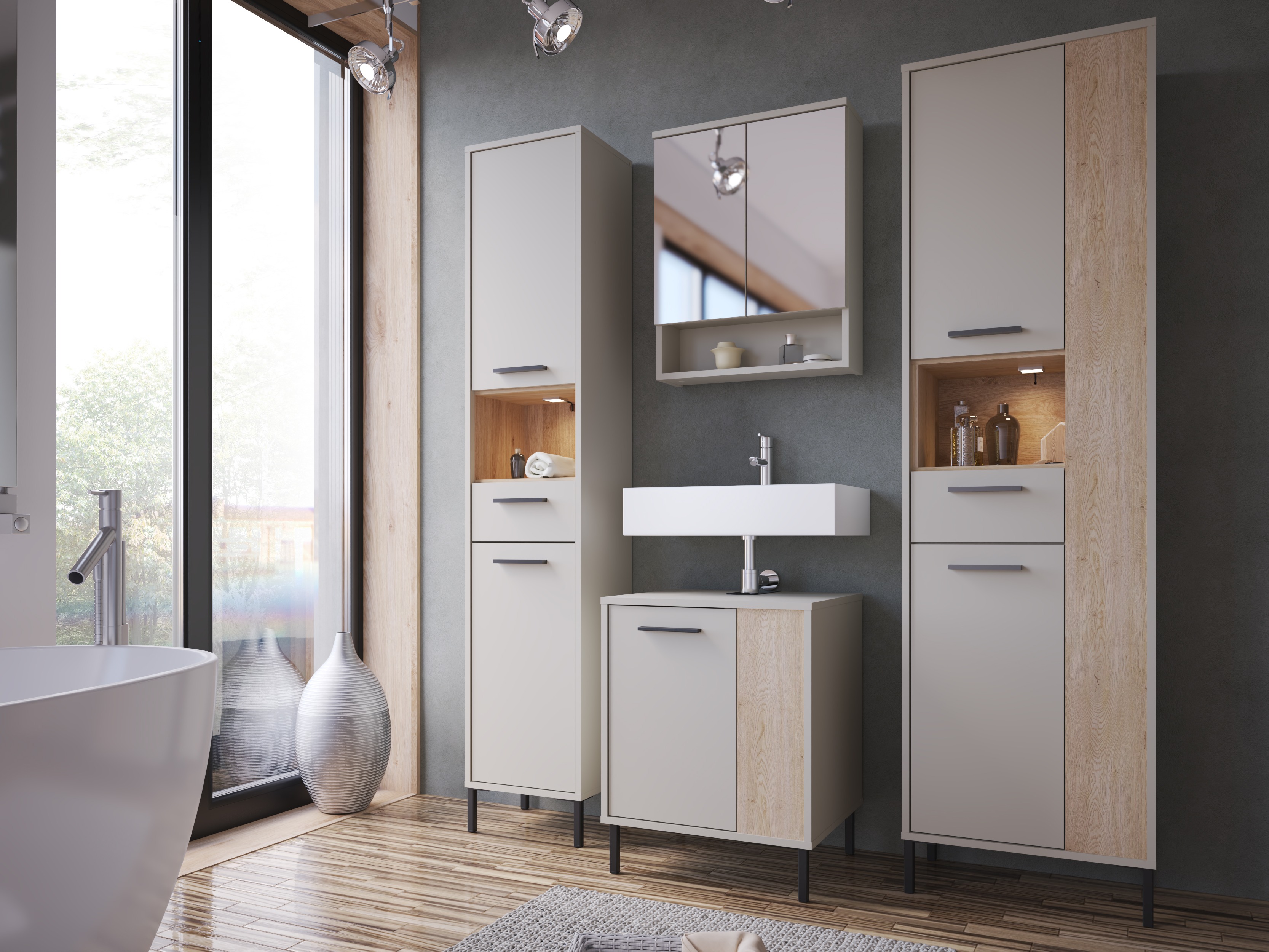 Standing bathroom cabinet for washbasin Camelbu 105