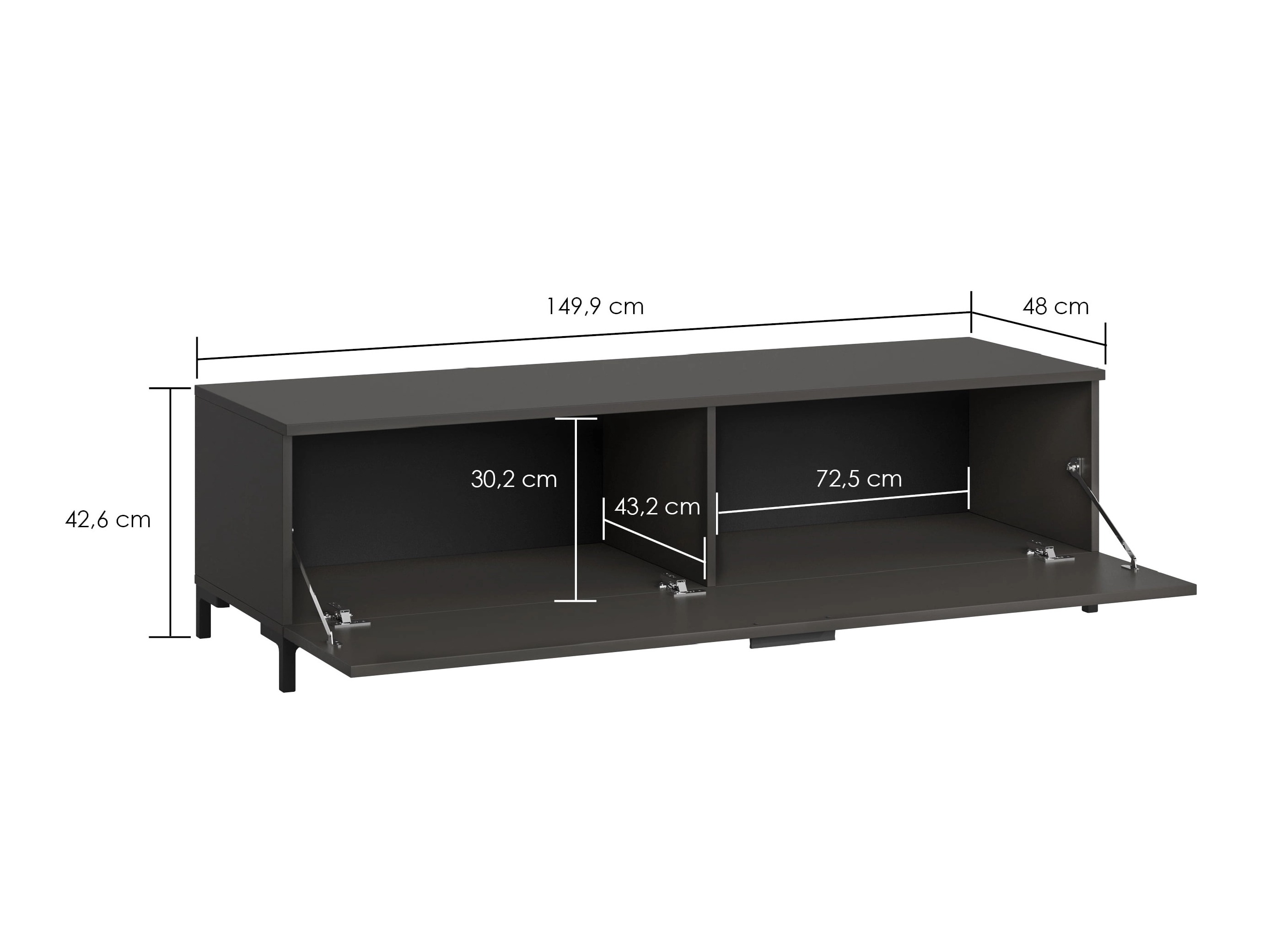 TV stand Salnola 103 (Grey)