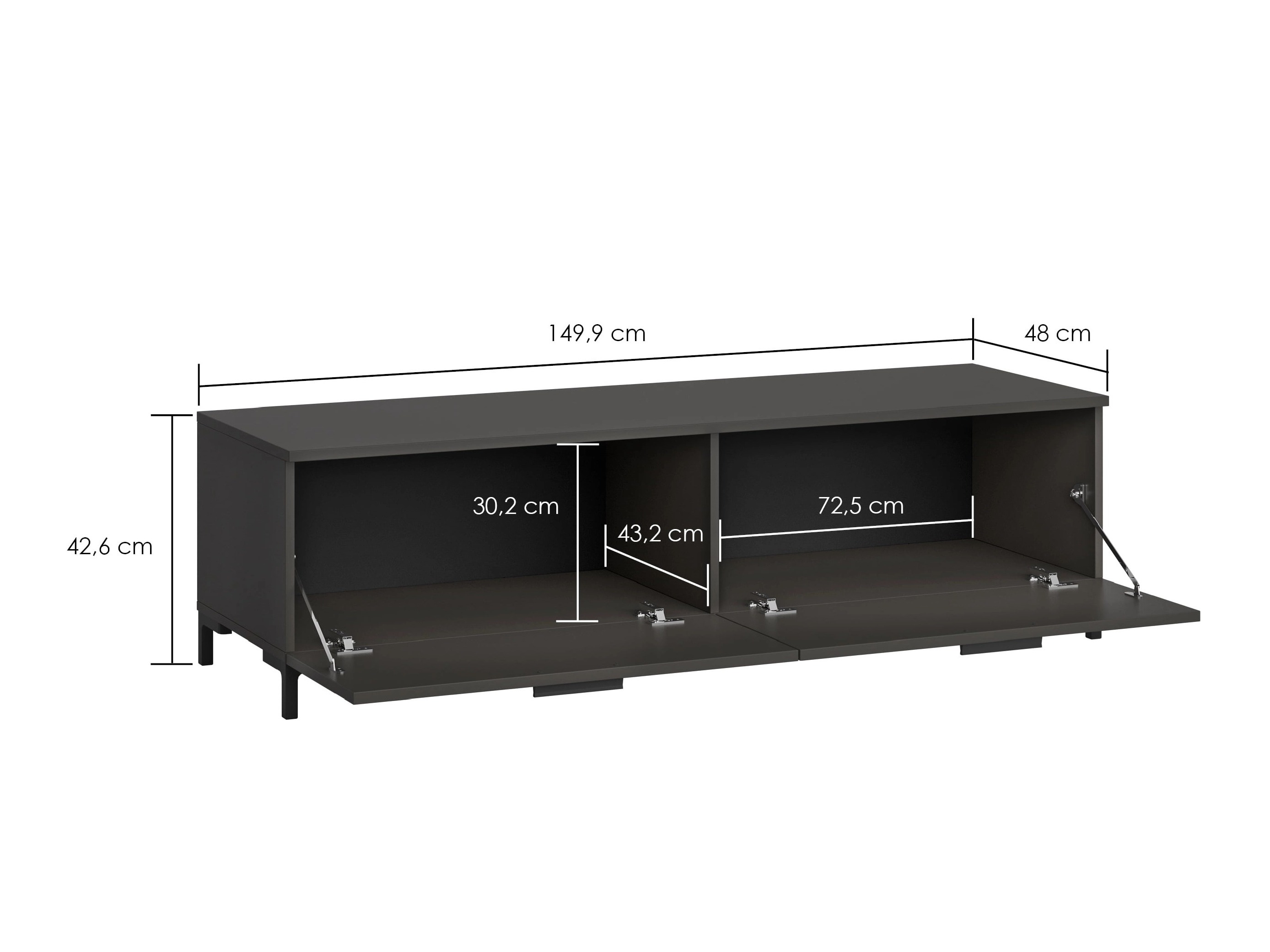 TV stand Salnola 104 (Grey)