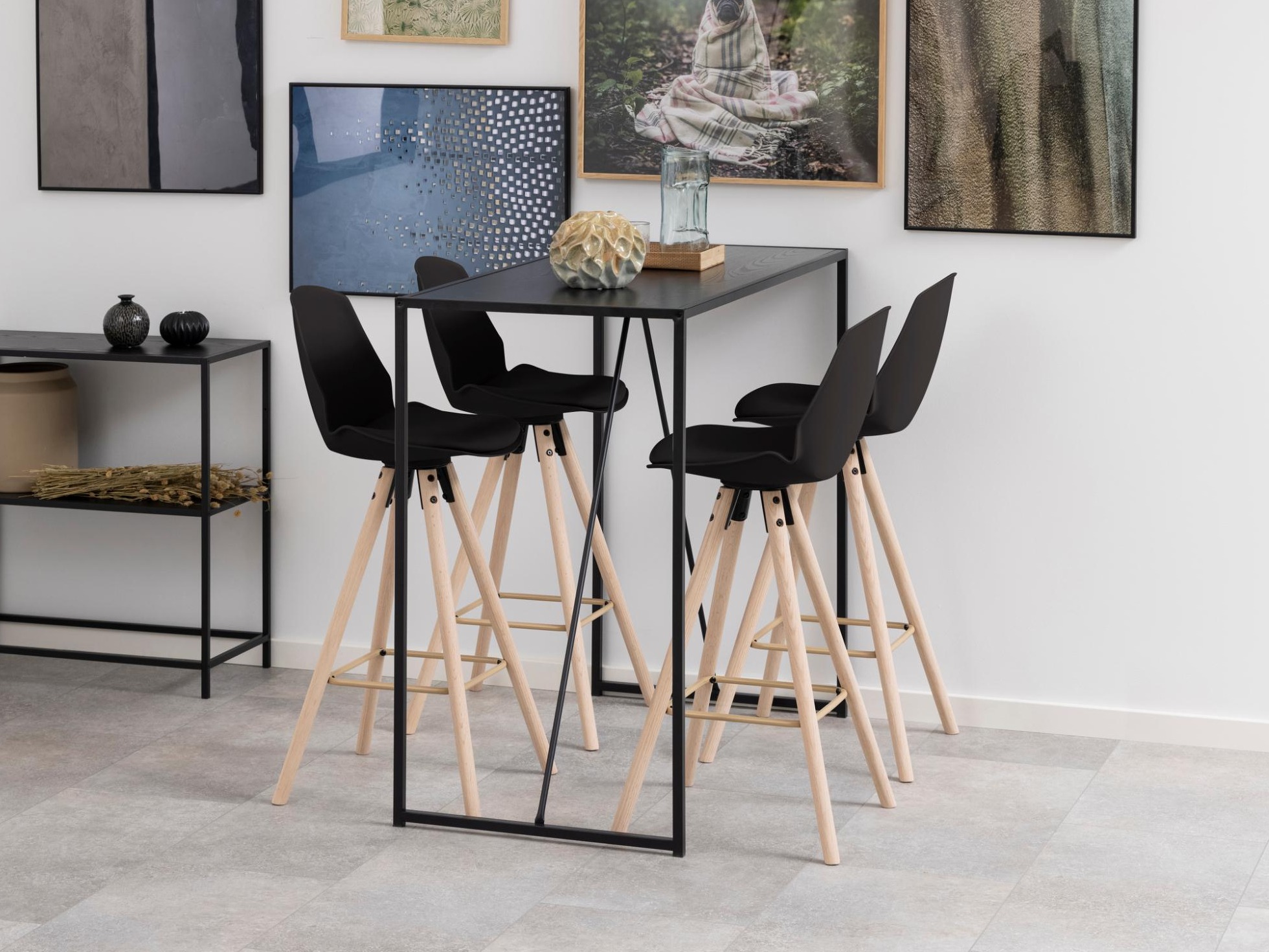 Bar stool Norsica 966 (Black)