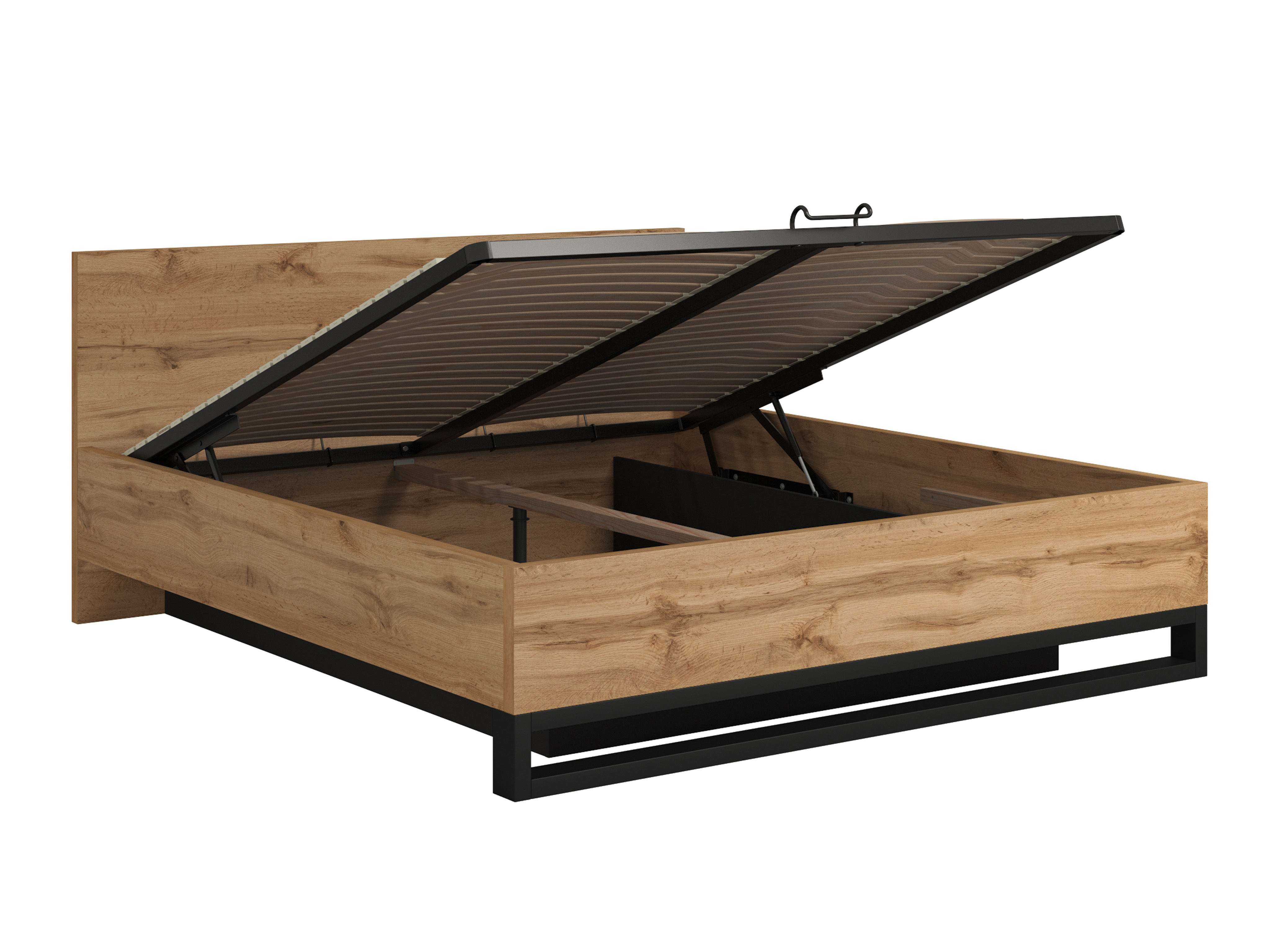Bed Avicavu 118 (Wotan Oak + Black)