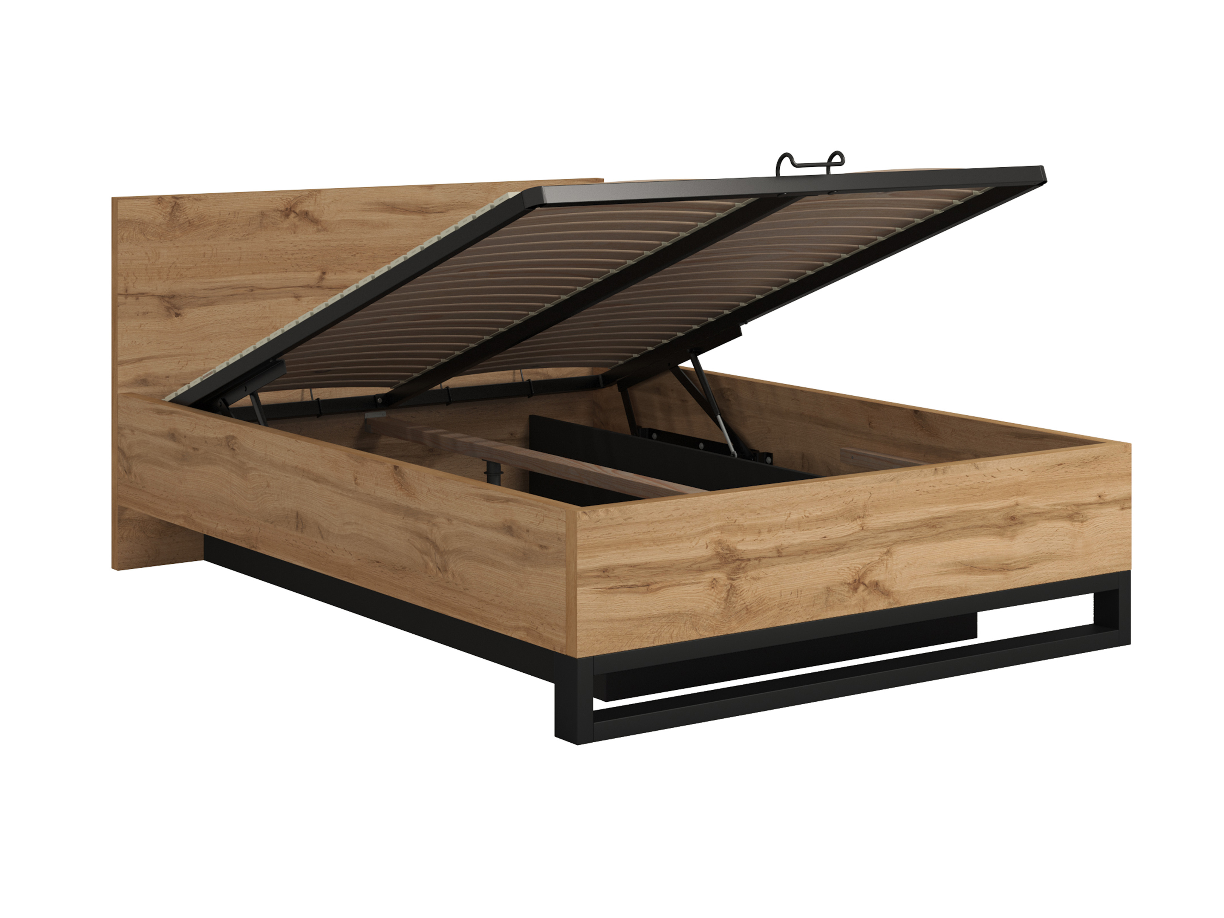 Bed Avicavu 118 (Wotan Oak + Black)