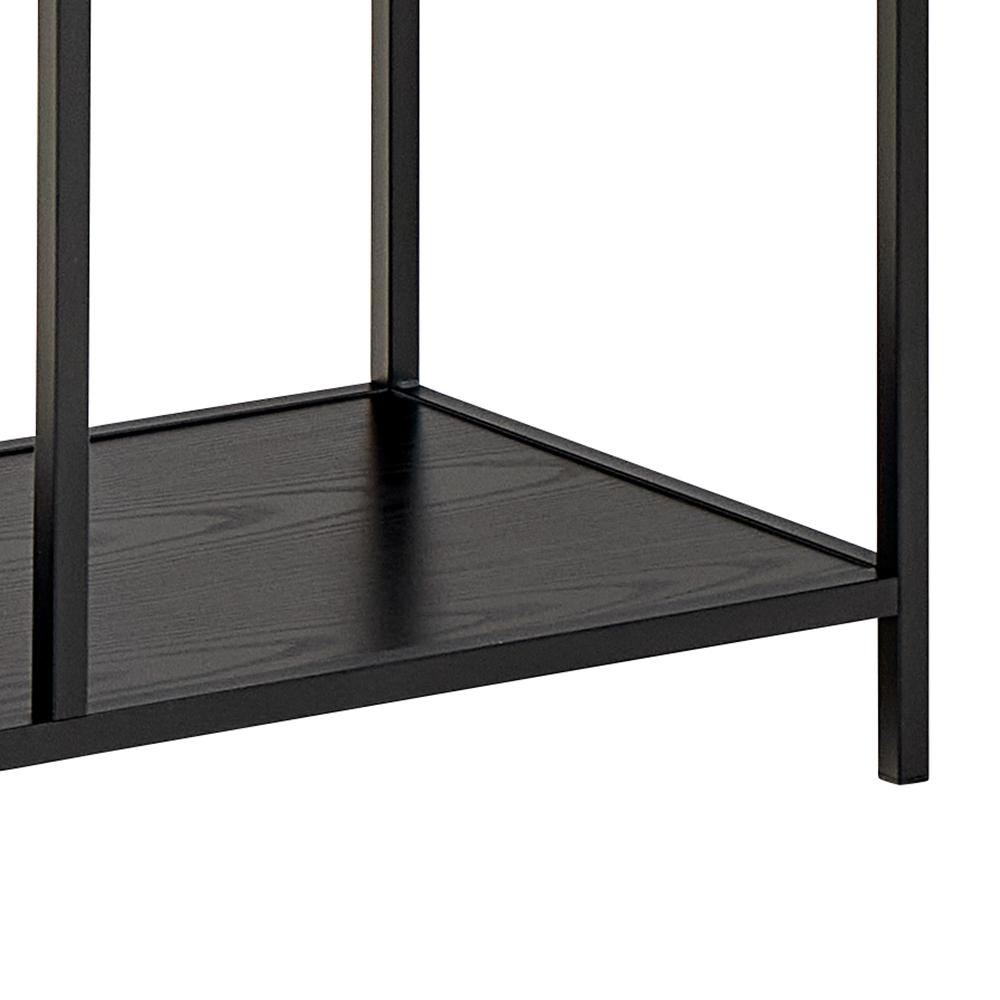 Bookcase Norsica Sevferi 182 (Black ash + Black)