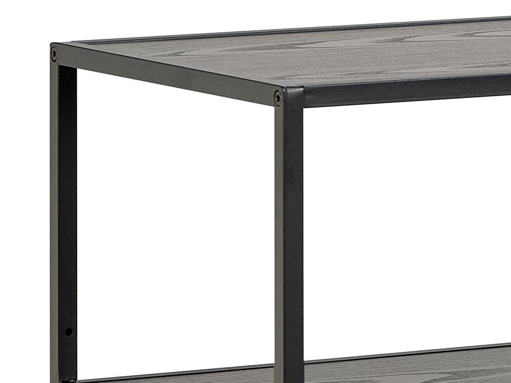 Bookcase Norsica Sevferi 183 (Black ash + Black)