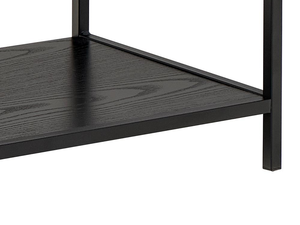 Bookcase Norsica Sevferi 183 (Black ash + Black)
