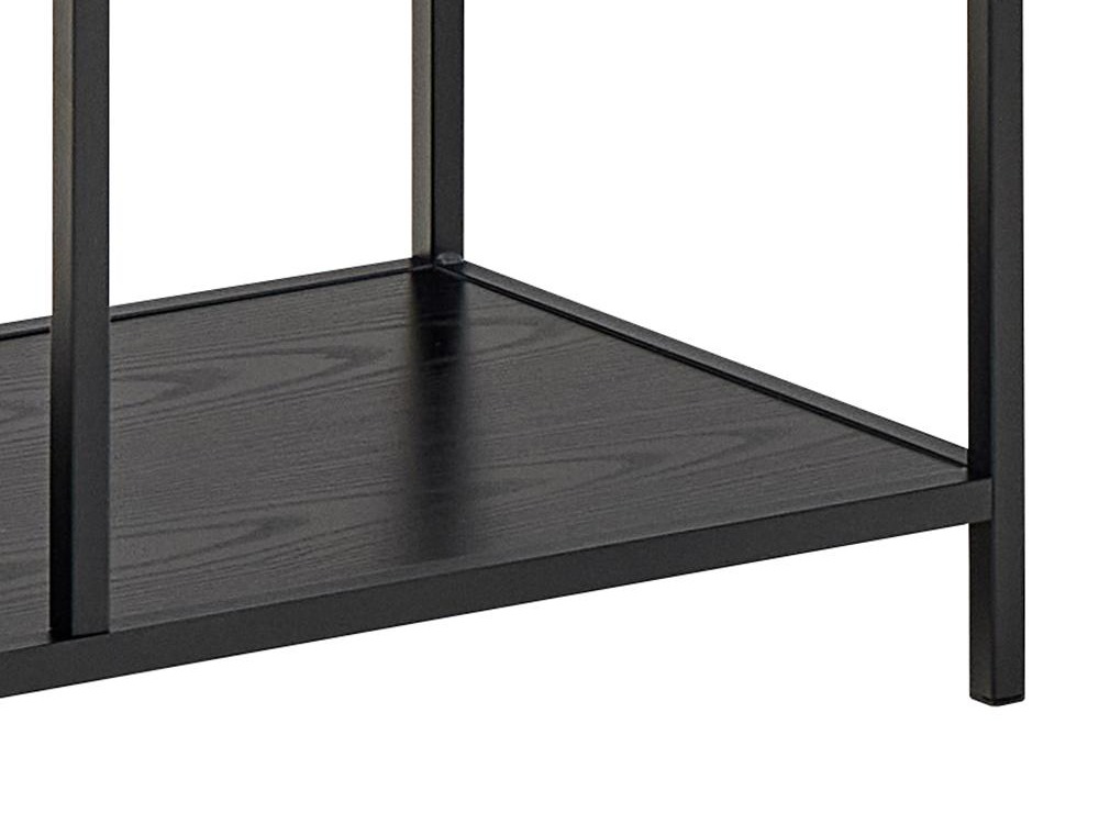 Bookcase Norsica Sevferi 192 (Black ash + Black)