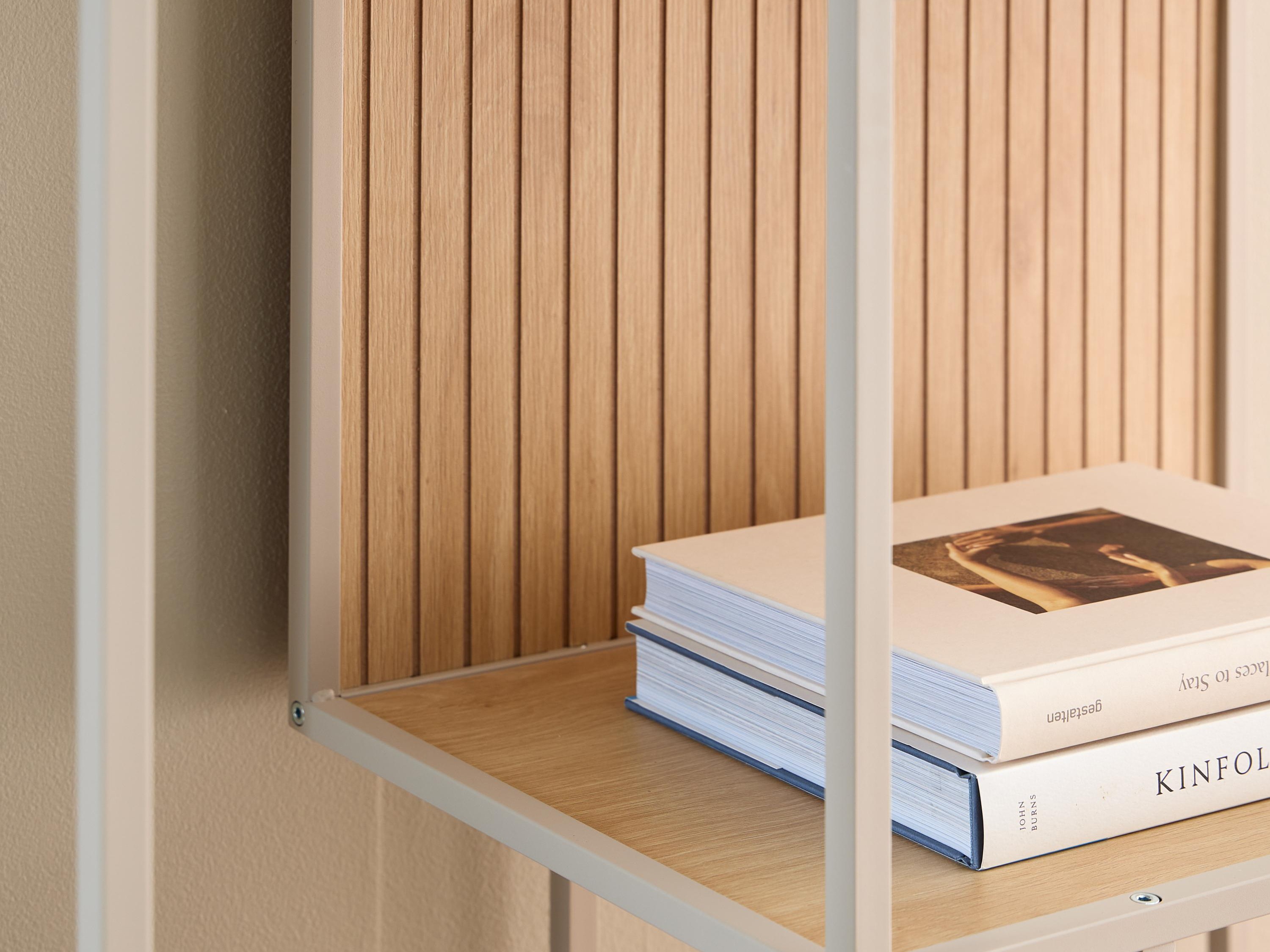 Bookcase Norsica Sevferi 192 (Oak + Grey)