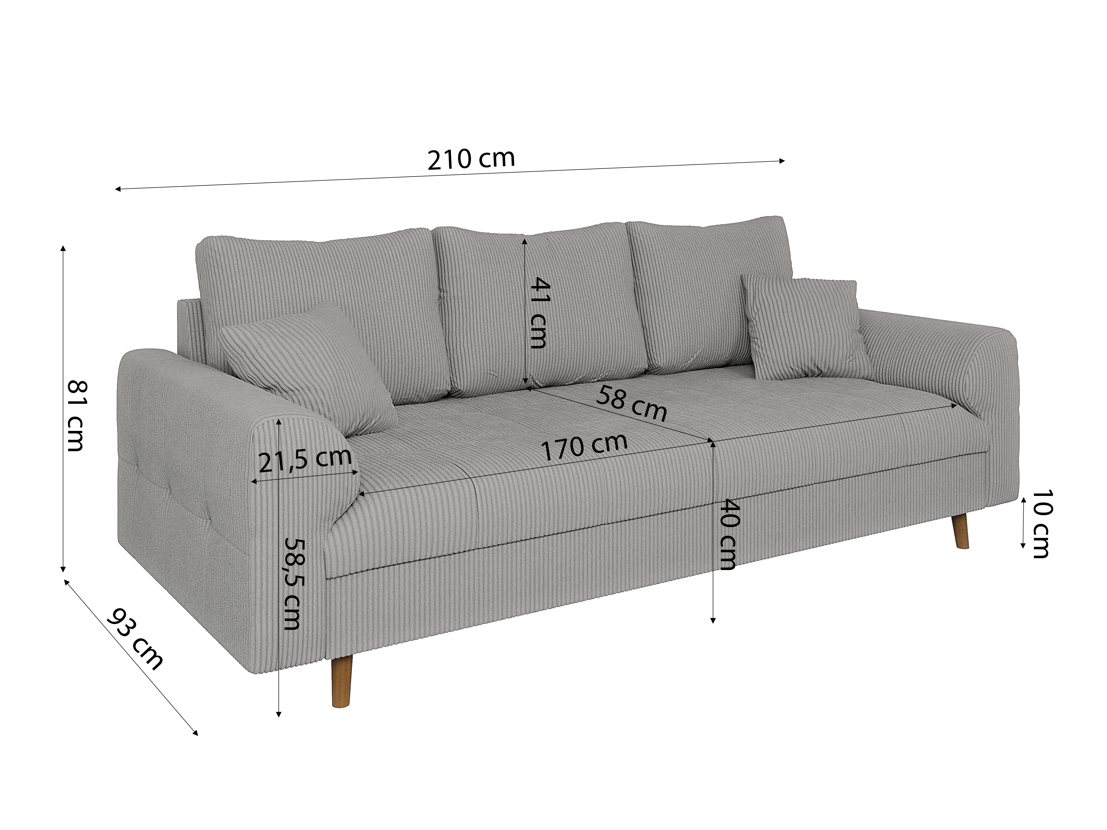 Sofa Elbmori 105 (Lincoln 86)