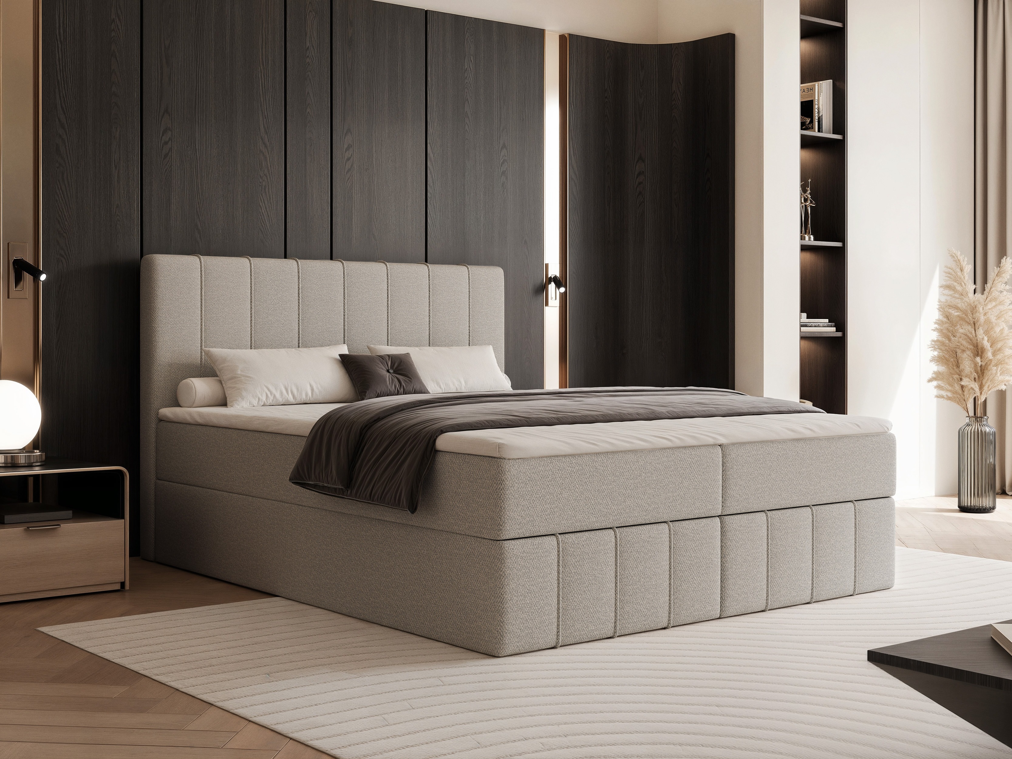 Continental bed Martinez 125 (Lumi 11)