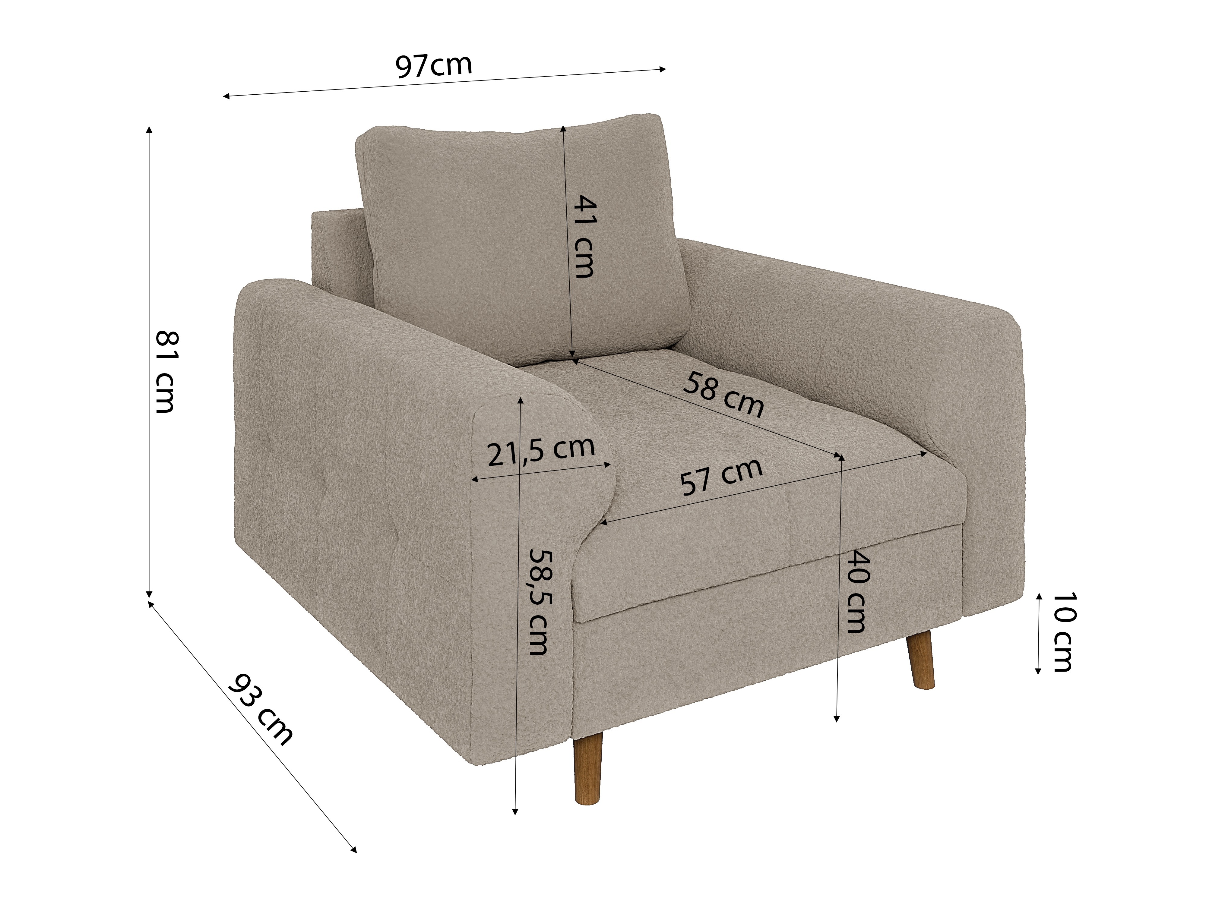 Upholstered furniture set Elbmori 106 (Coral 65)