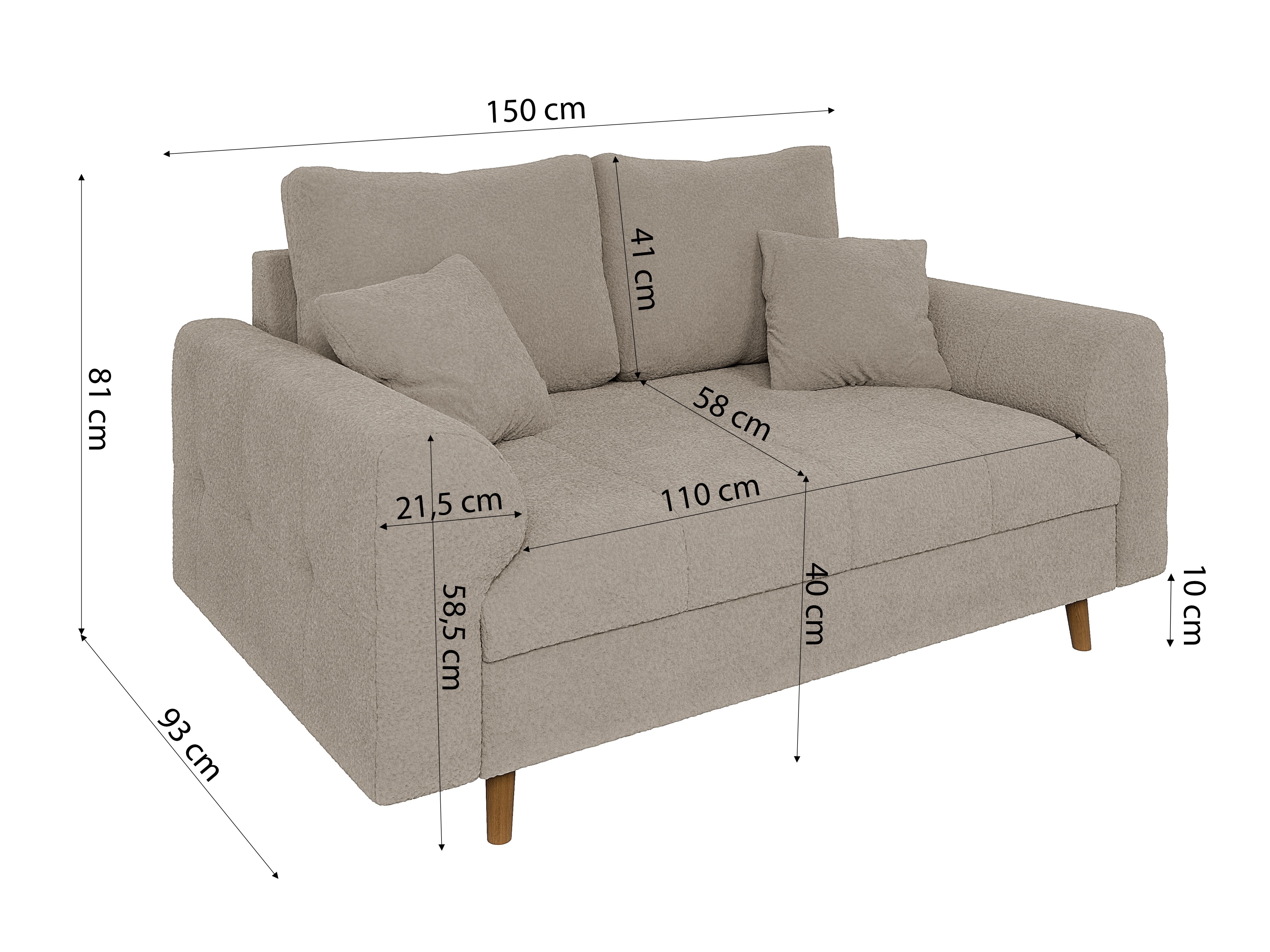 Upholstered furniture set Elbmori 106 (Coral 65)