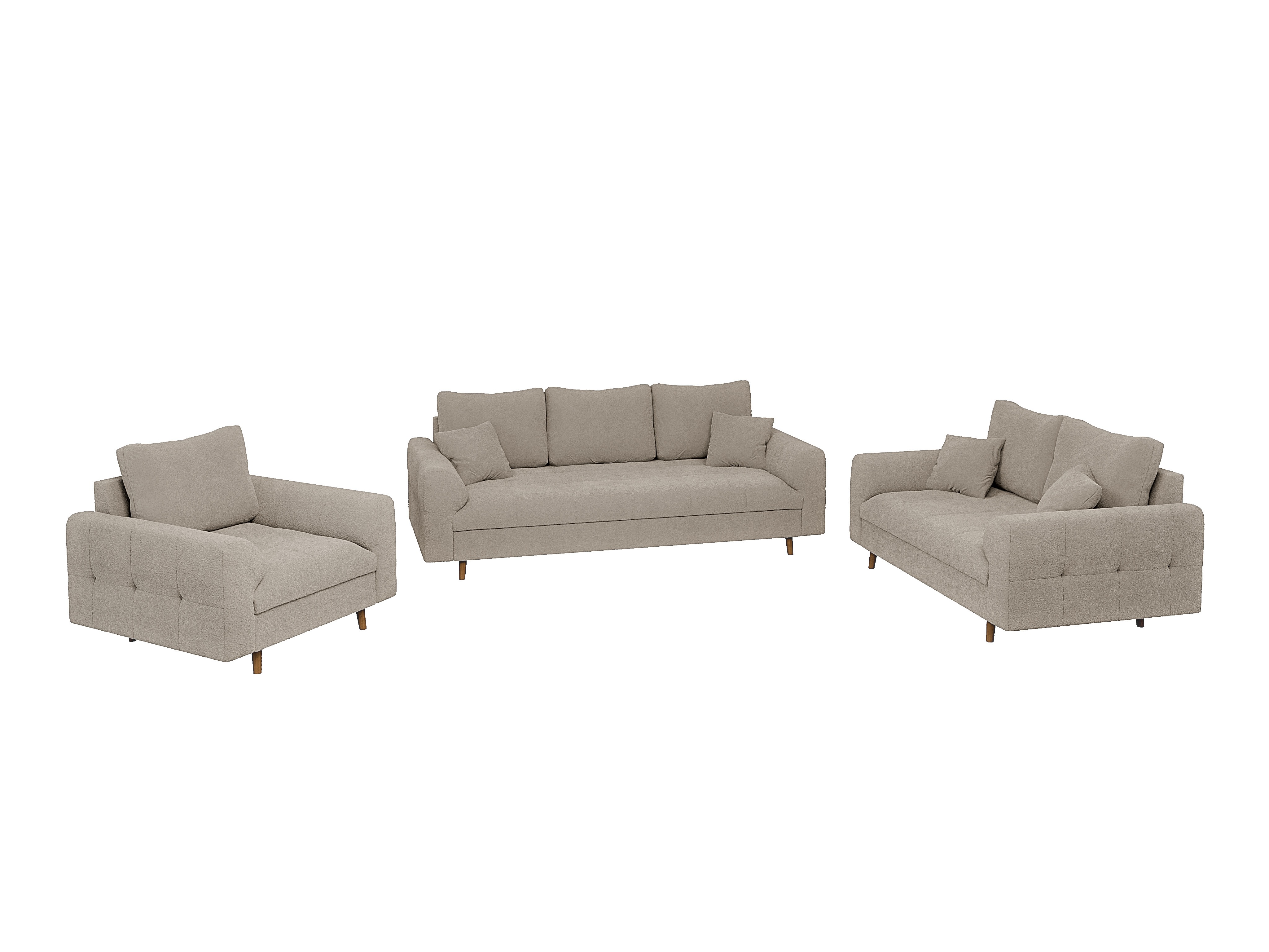 Upholstered furniture set Elbmori 107 (Coral 65)
