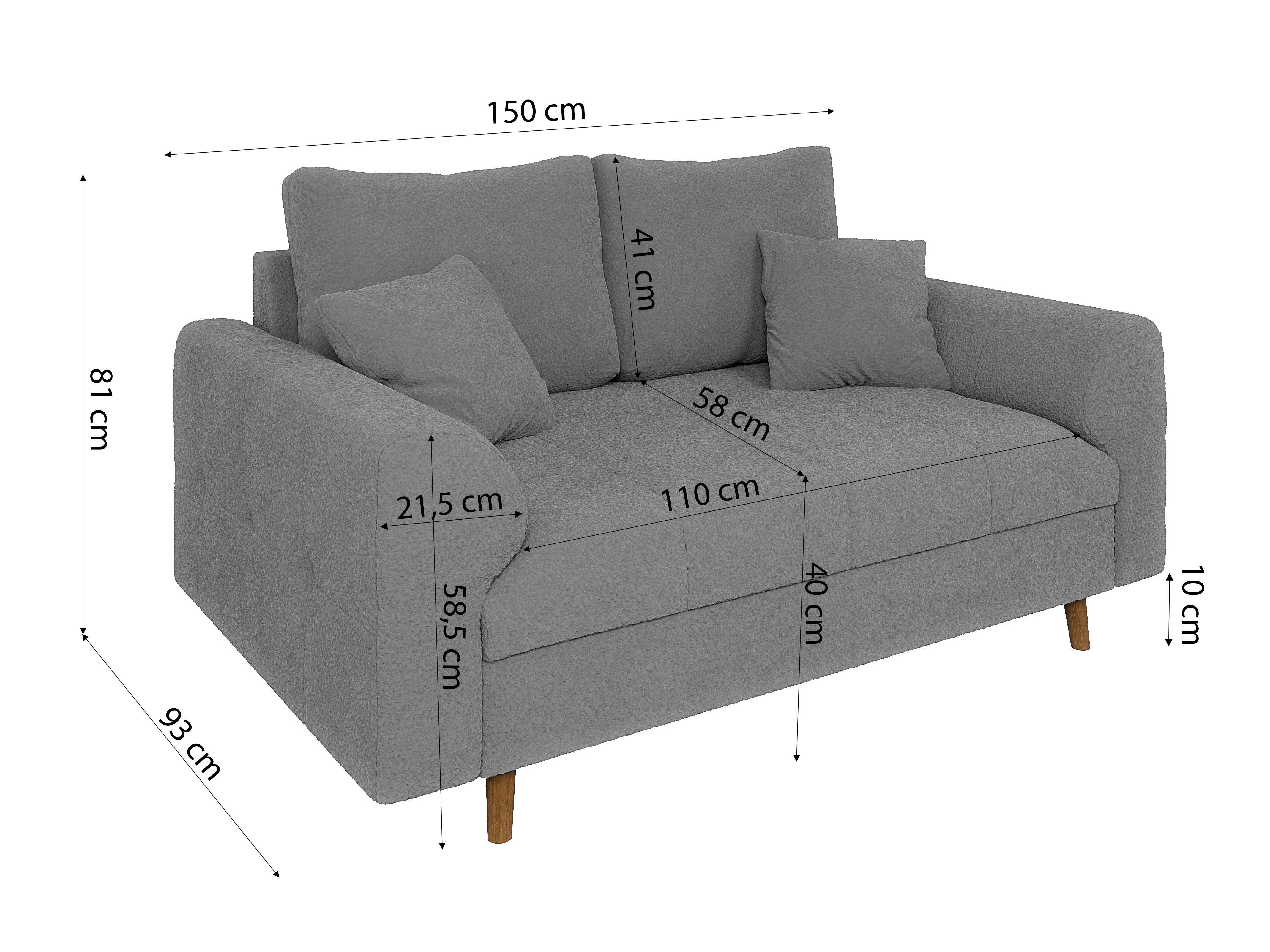 Upholstered furniture set Elbmori 107 (Coral 75)