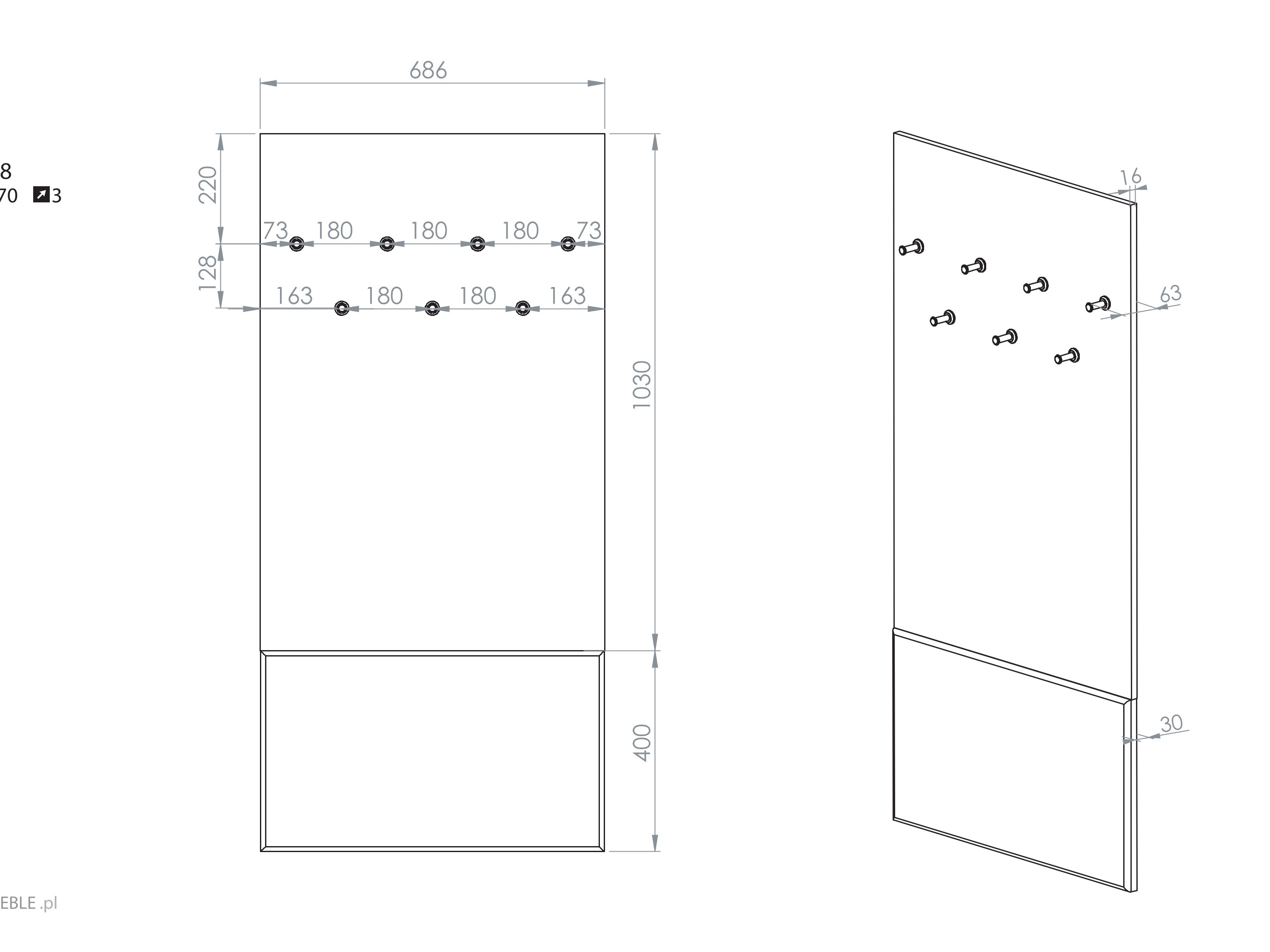Coat rack Tivorlo 102