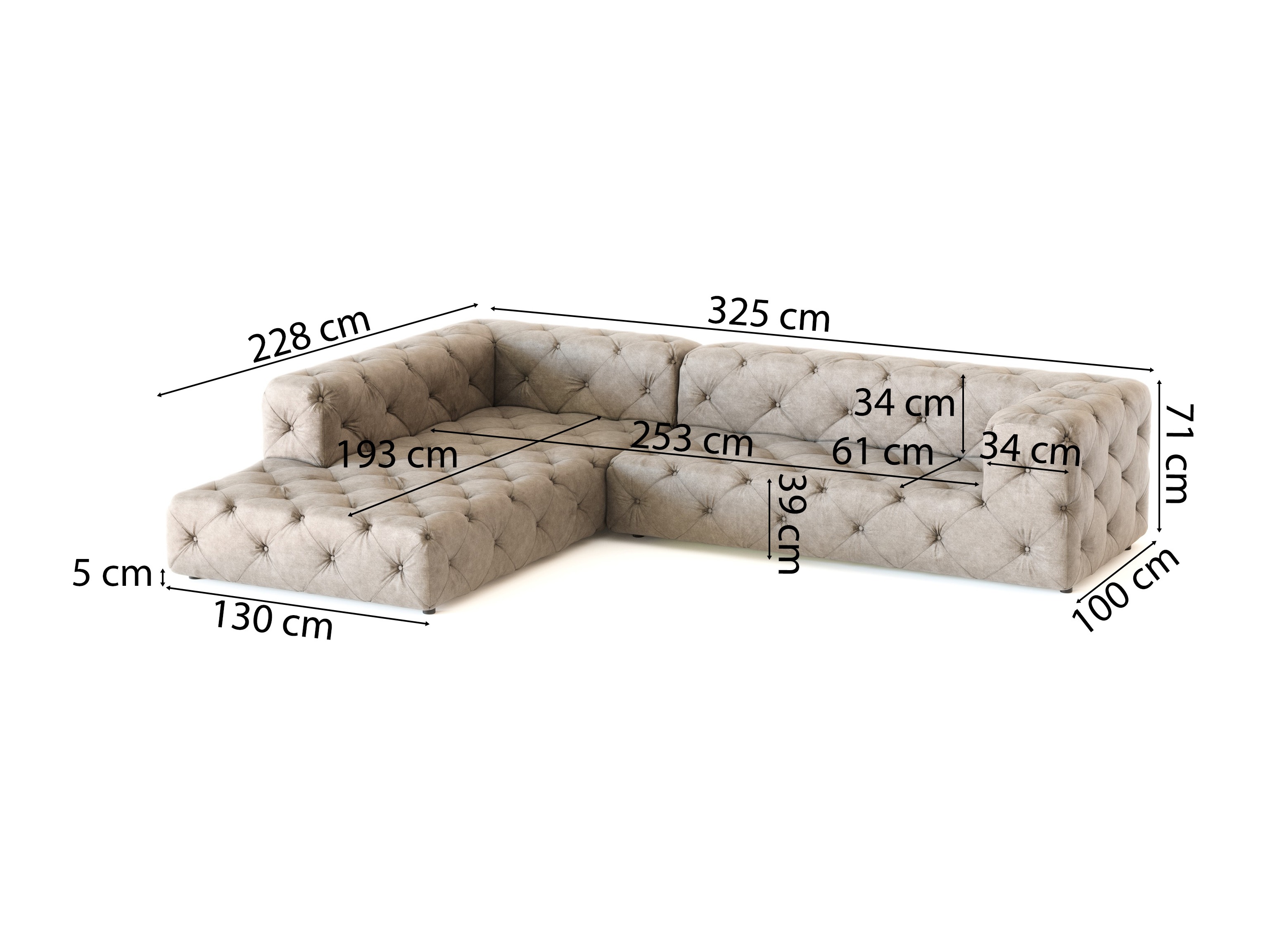Corner sofa Tenvira 100 (Enjoy New 01)
