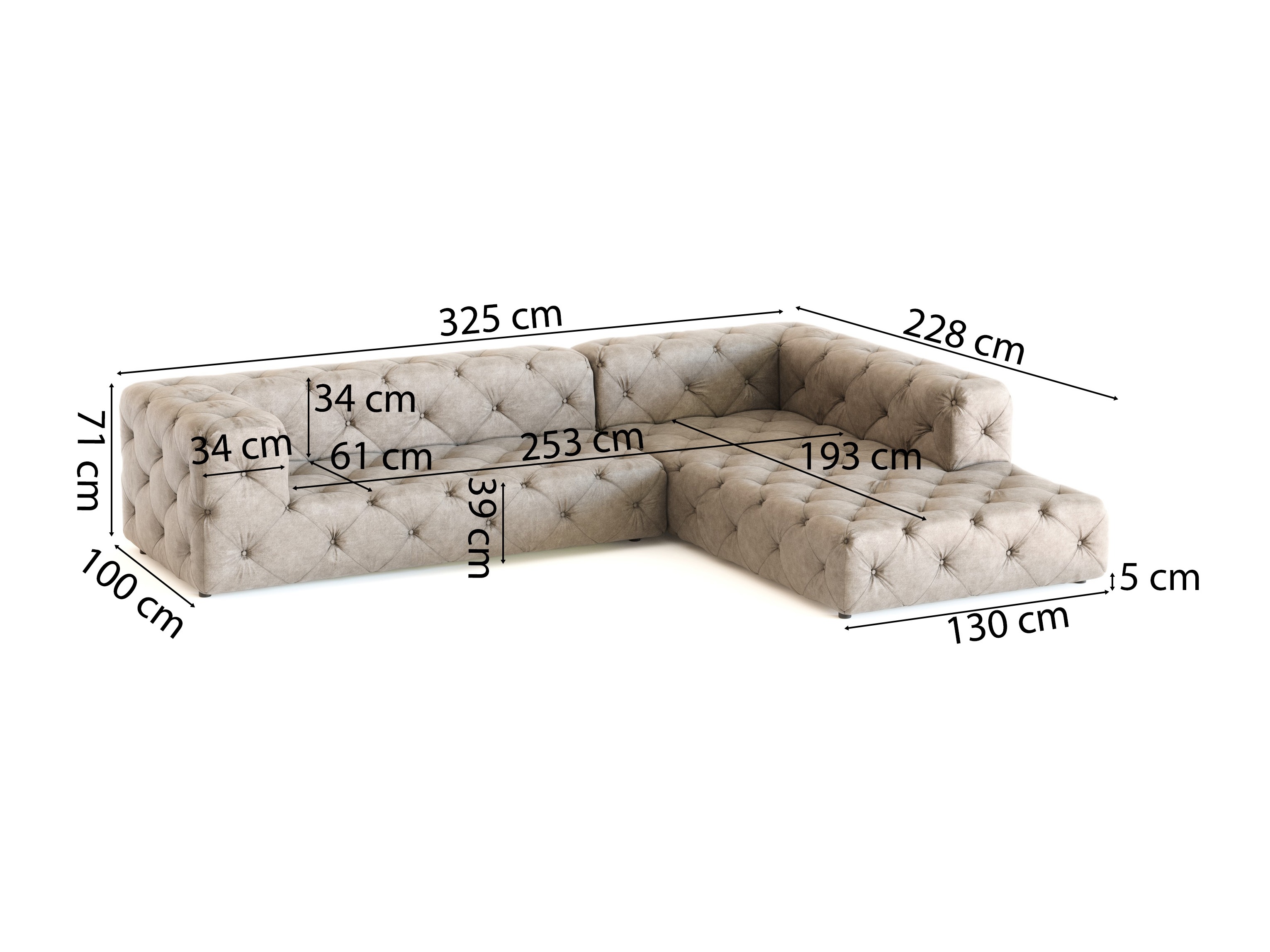 Corner sofa Tenvira 100 (Enjoy New 01)