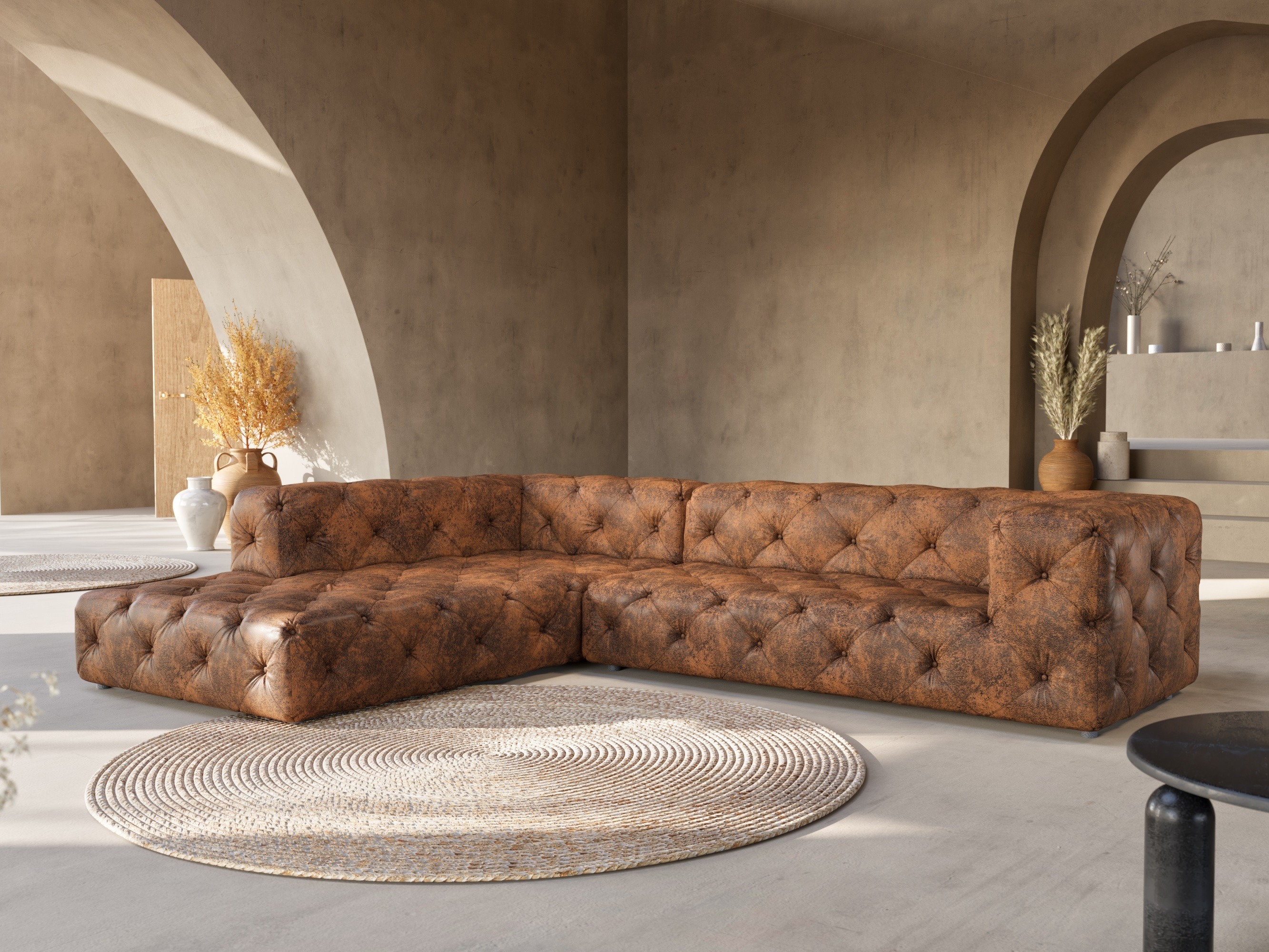 Corner sofa Tenvira 100 (Gobi 03)