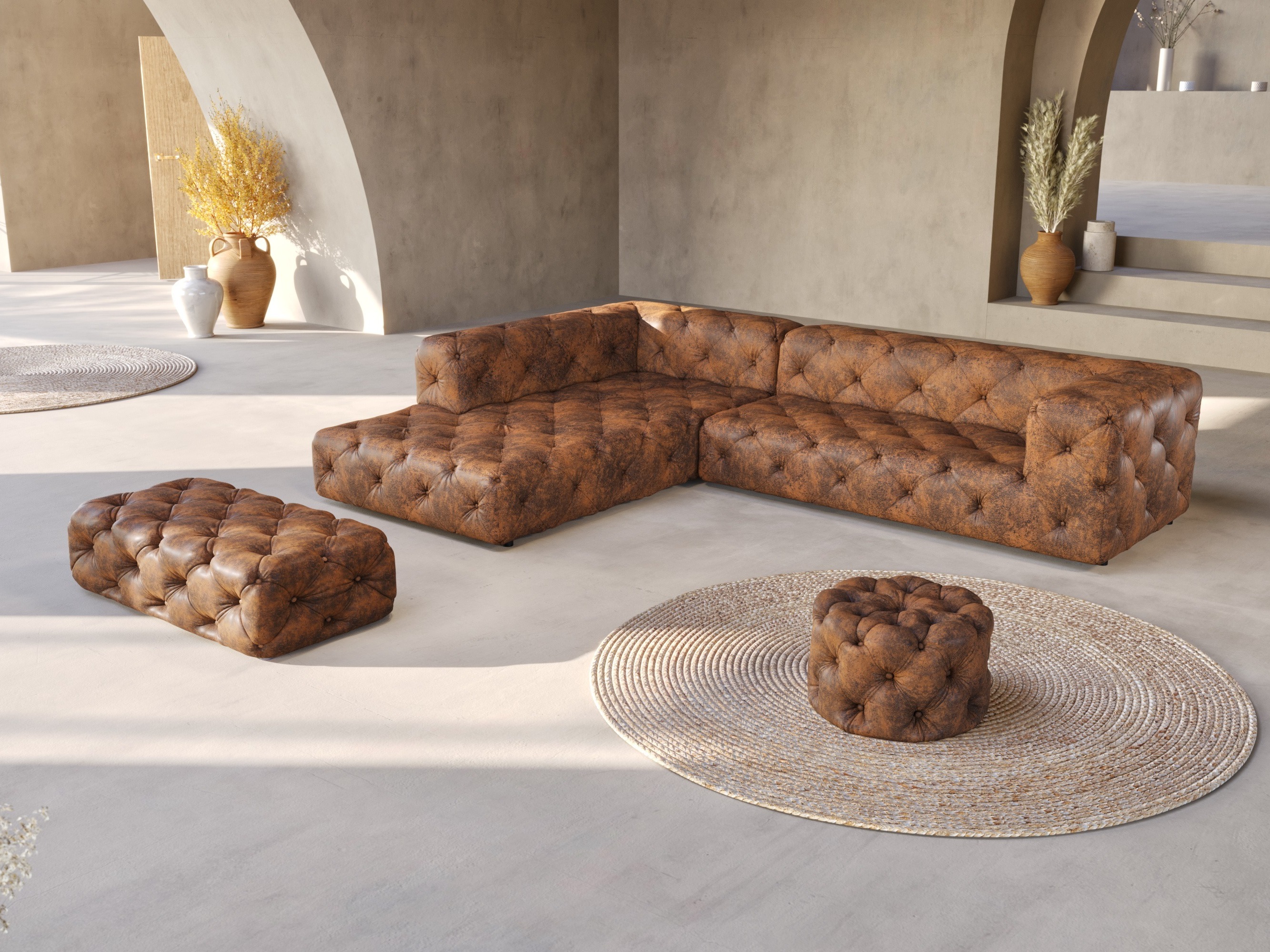 Corner sofa Tenvira 100 (Gobi 03)