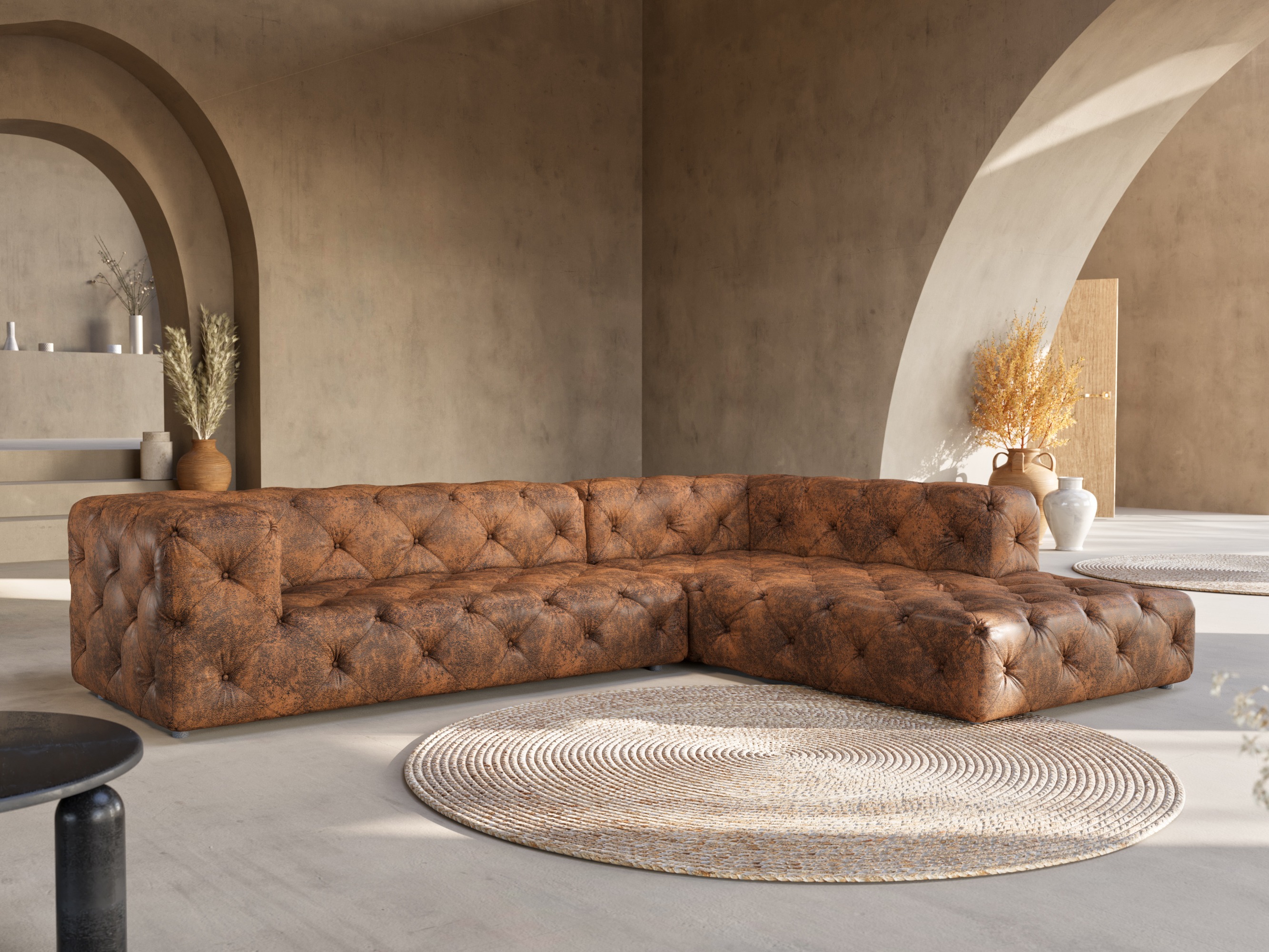 Corner sofa Tenvira 100 (Gobi 03)