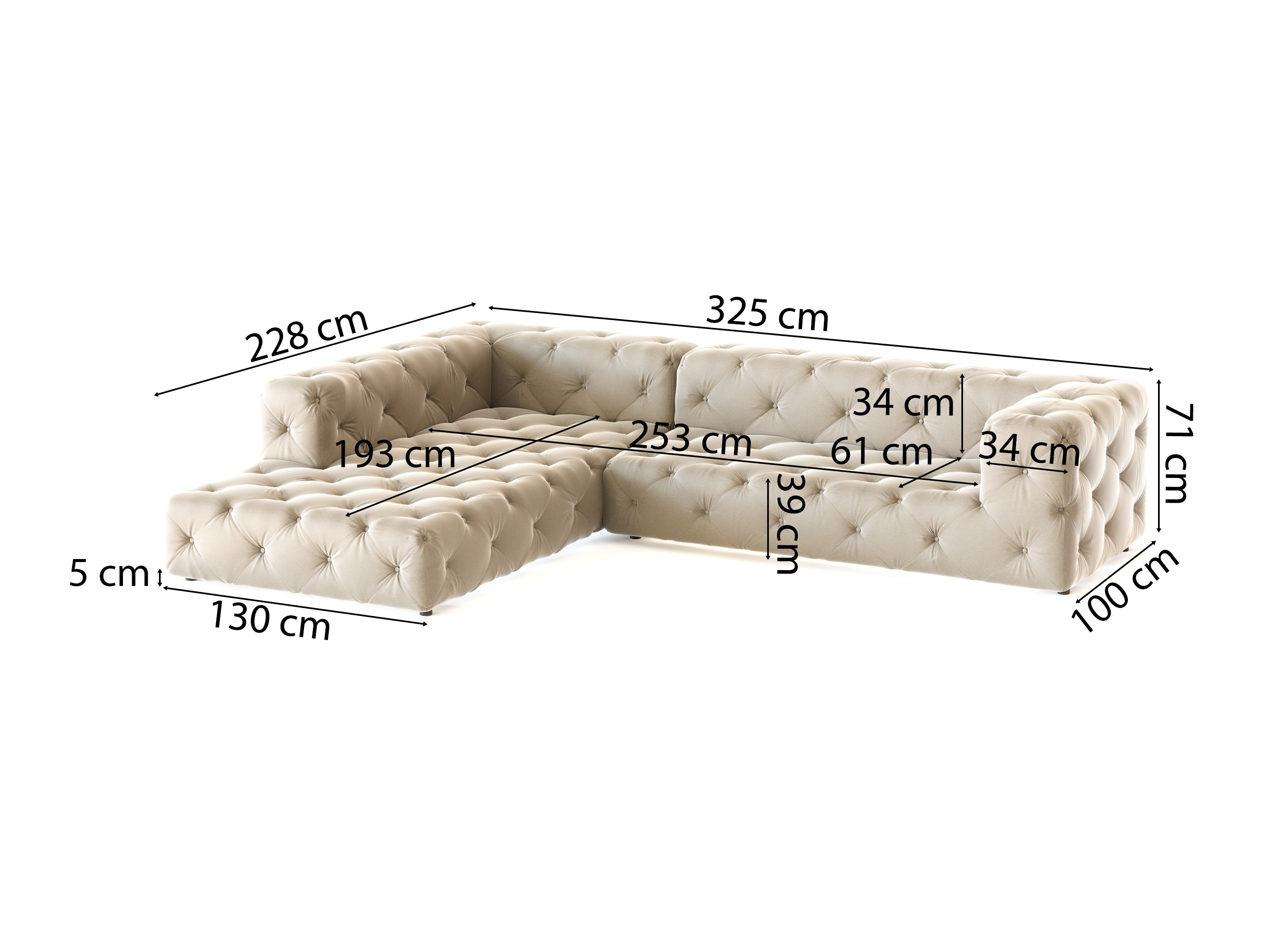 Corner sofa Tenvira 100 (Riviera 21)