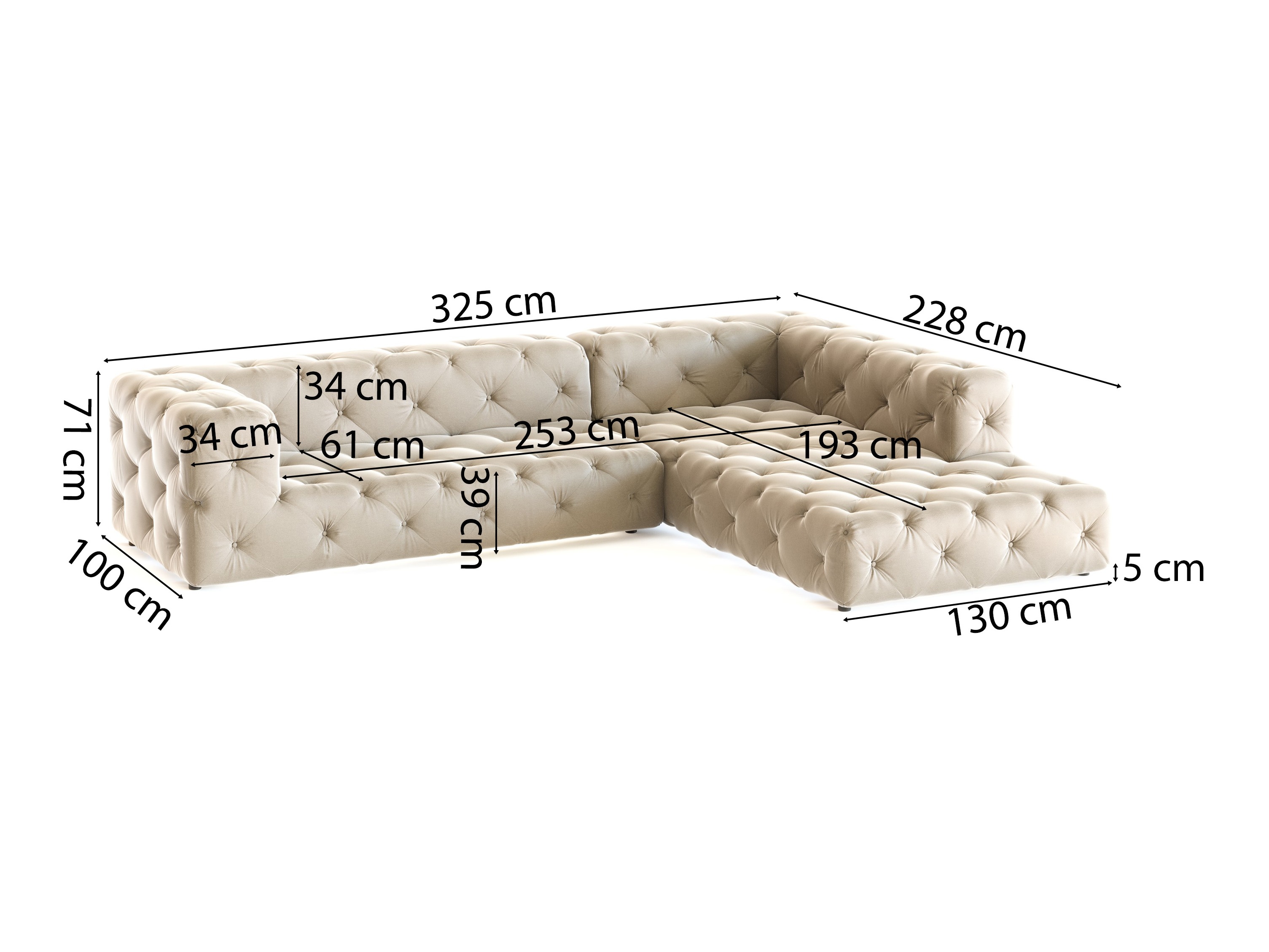 Corner sofa Tenvira 100 (Riviera 21)