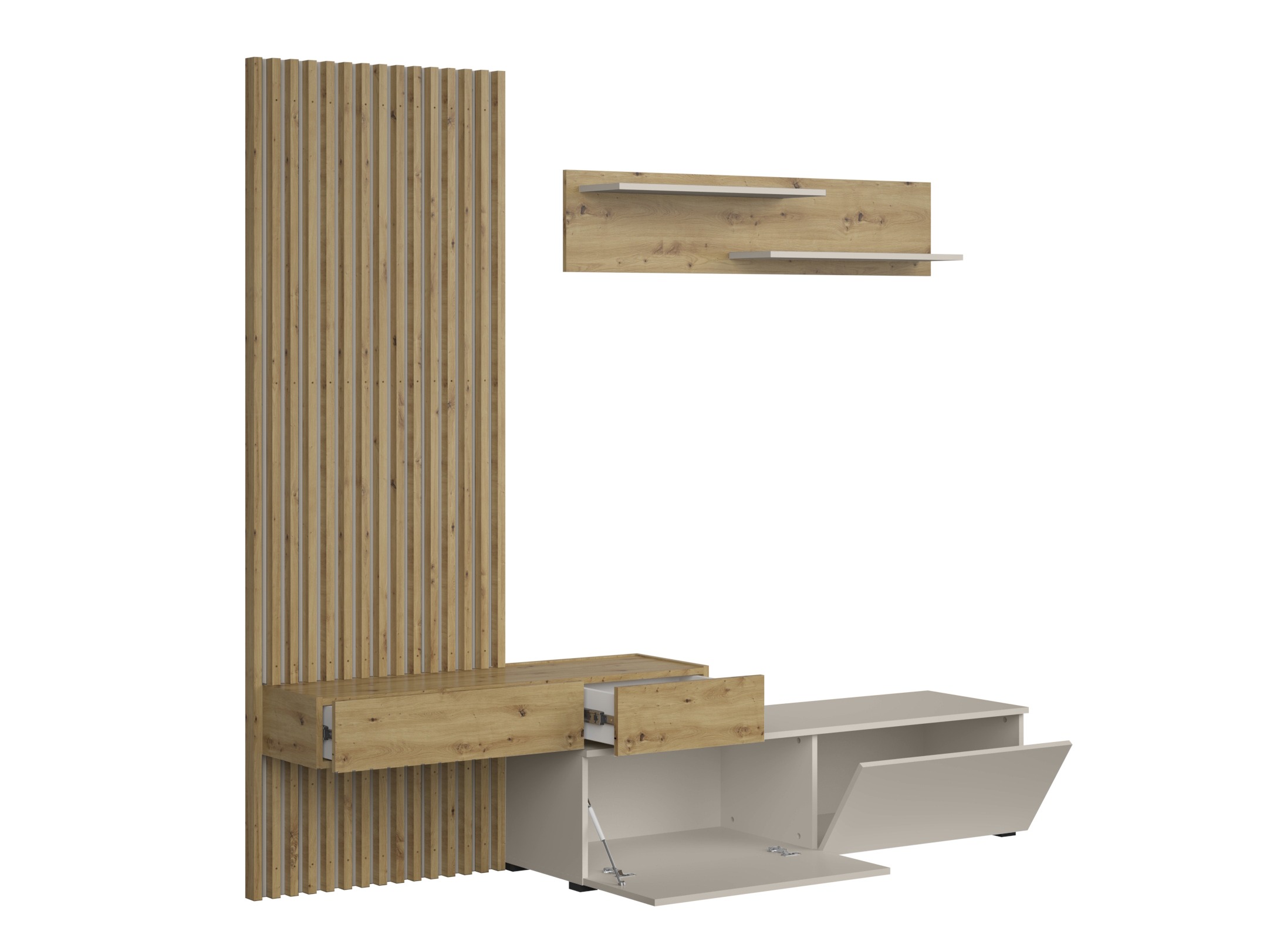 Living room set Houston 2086 (Artisan oak + Cashmere)