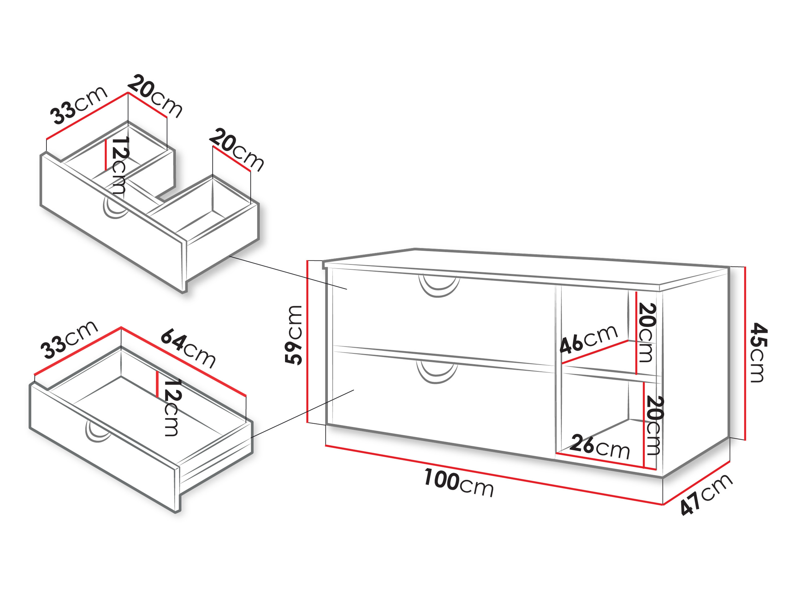 Wall-mounted bathroom cabinet for washbasin Providence 193 (Walnut)