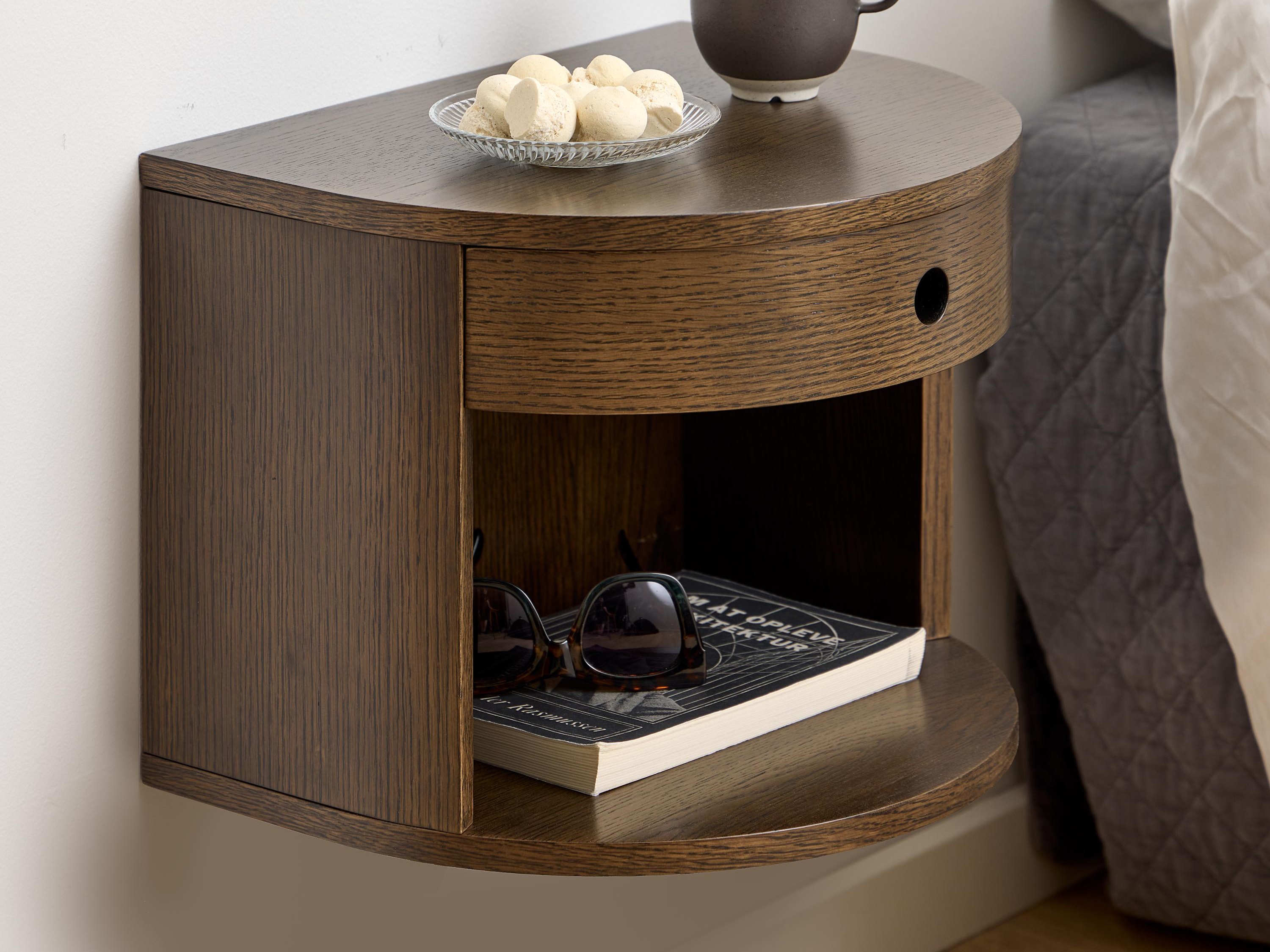 Bedside table Norsica 988 (Dark oak)
