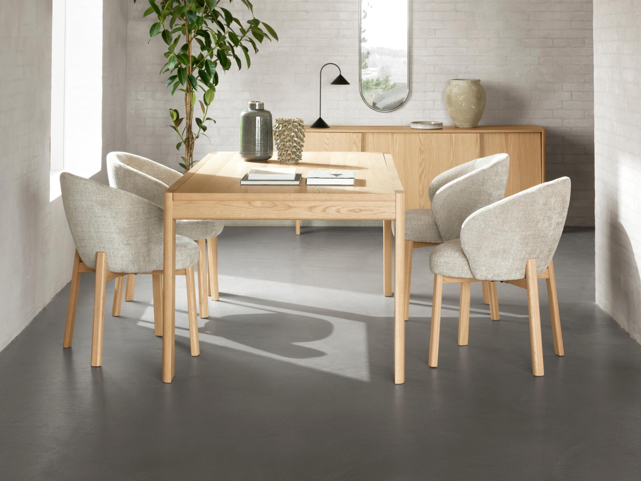 Chair Norsica 1001 (Oak + Beige)