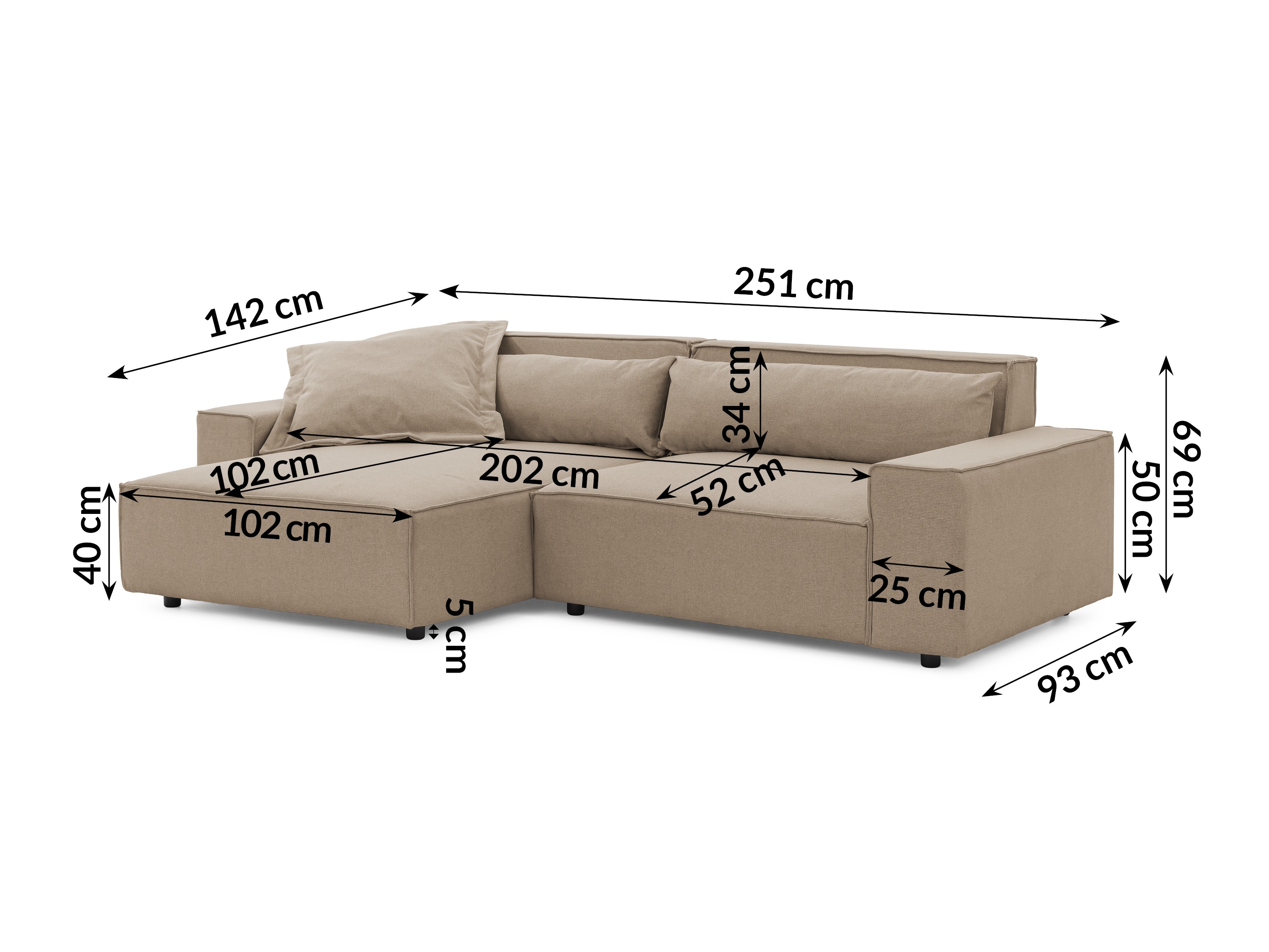 Corner sofa Rocklin 113 (Barrel 19)
