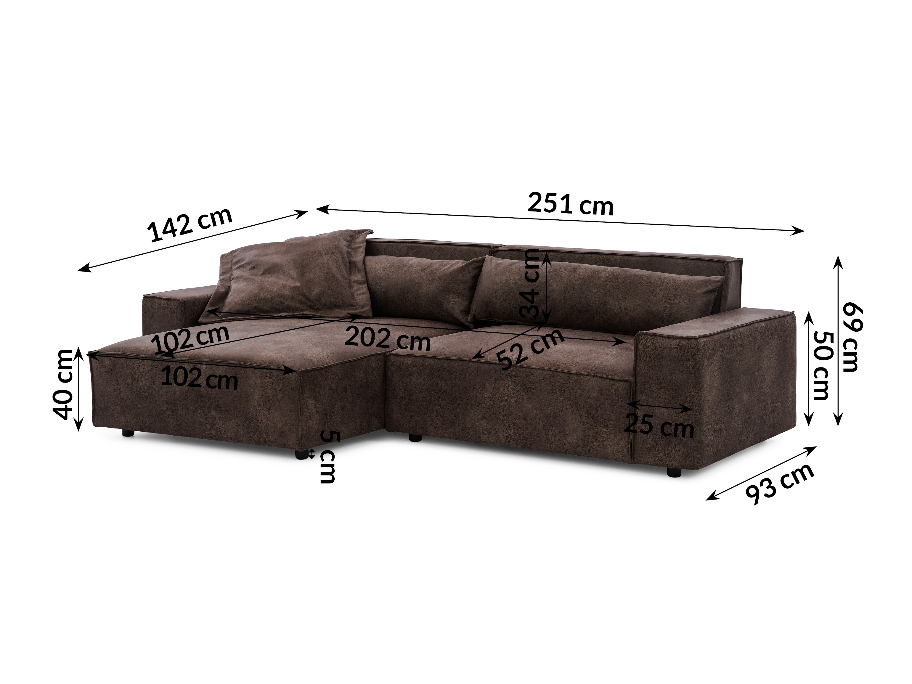 Corner sofa Rocklin 113 (Tobago 15)
