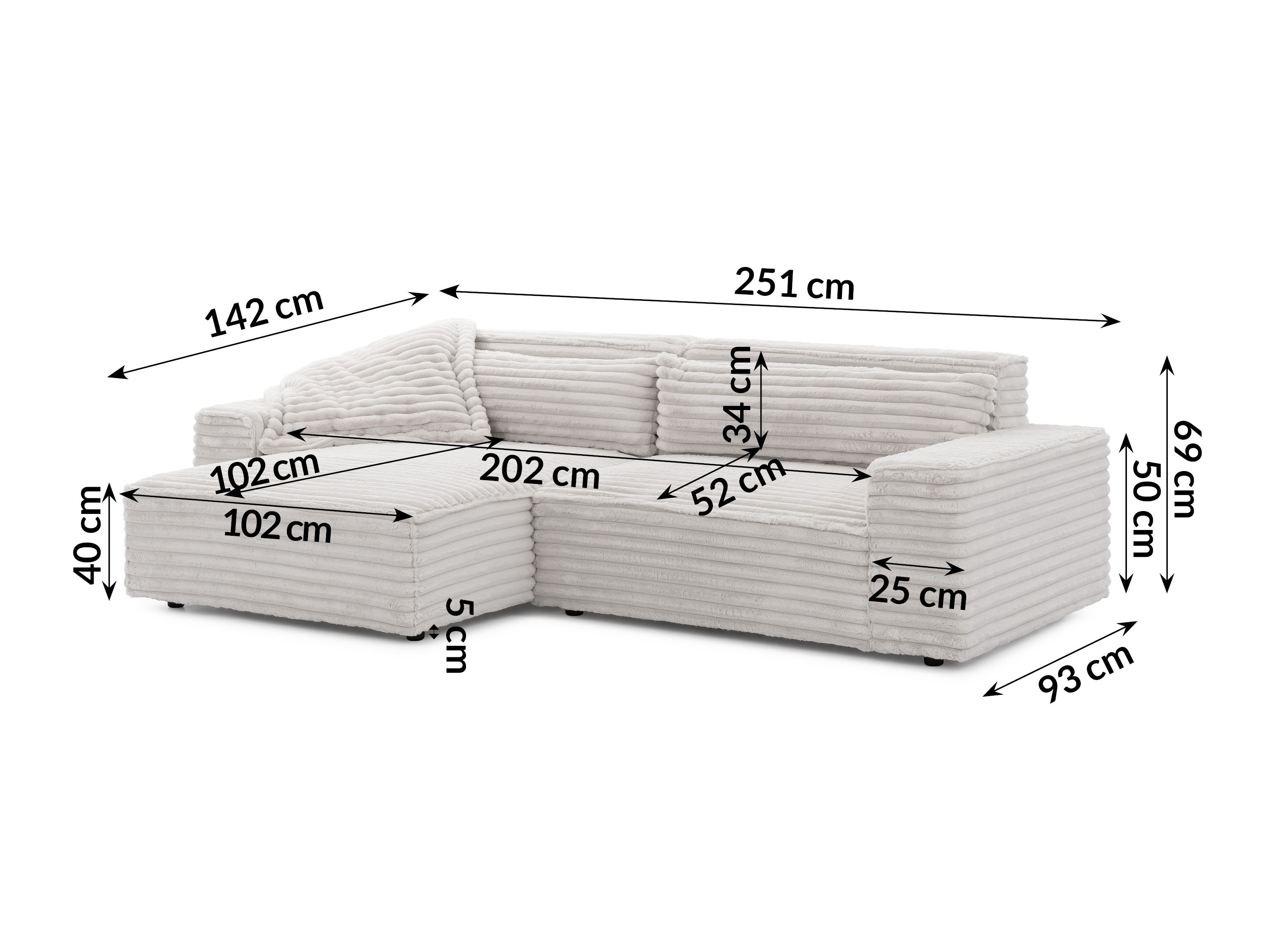 Corner sofa Rocklin 113 (Vito 03)
