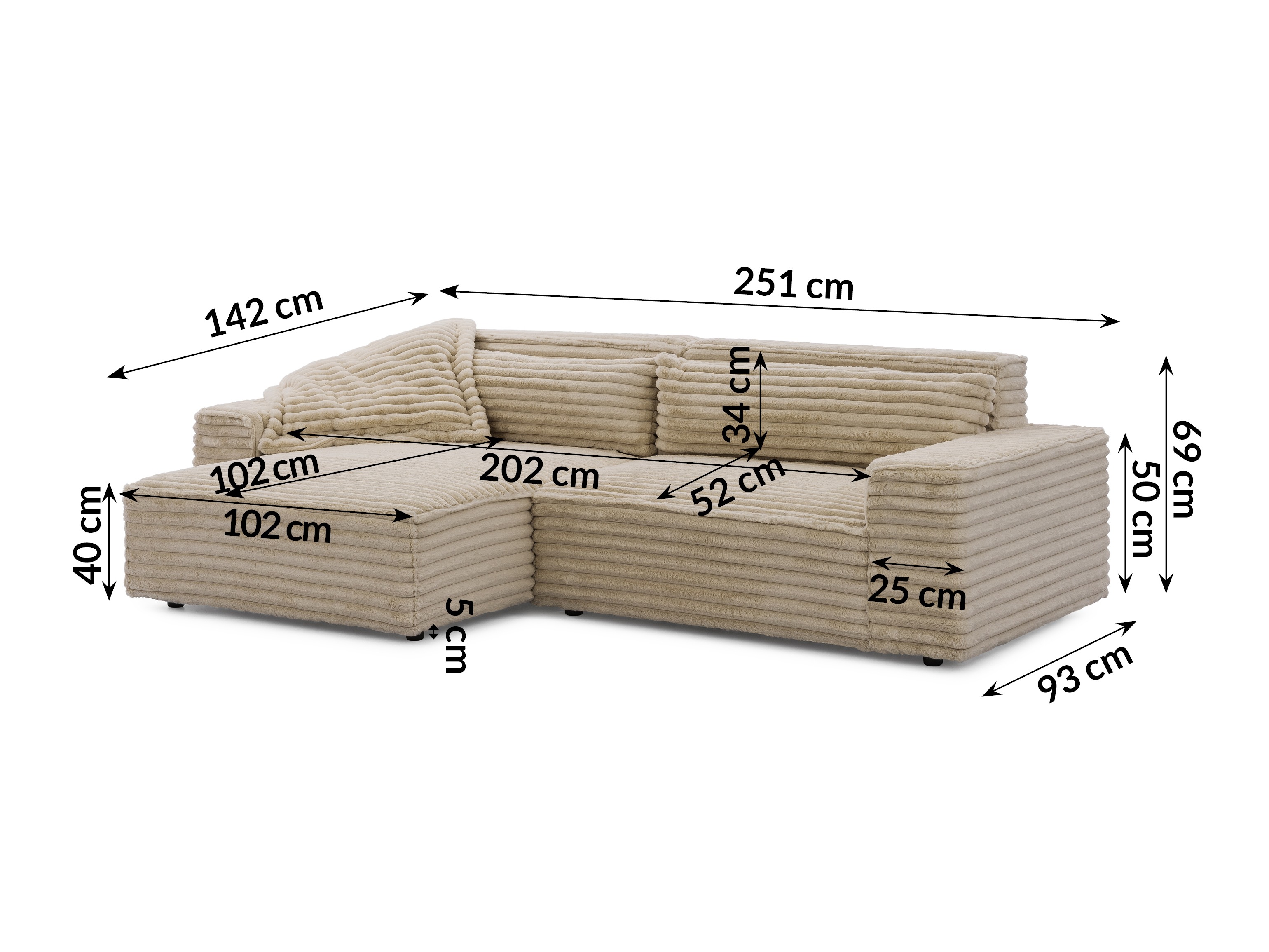 Corner sofa Rocklin 113 (Vito 35)
