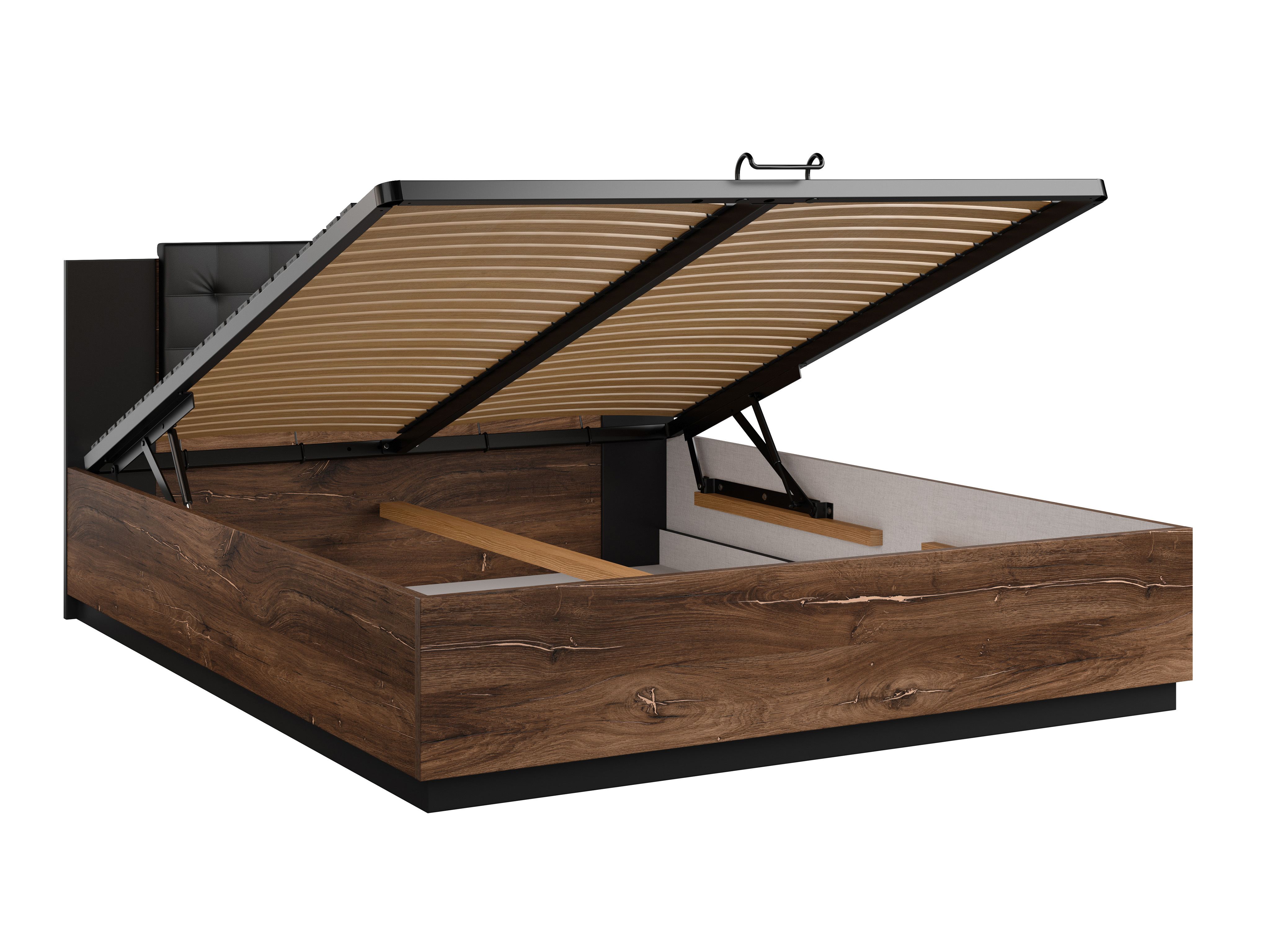 Bed Felelie 104 (Dark Flagstaf oak + Copper)