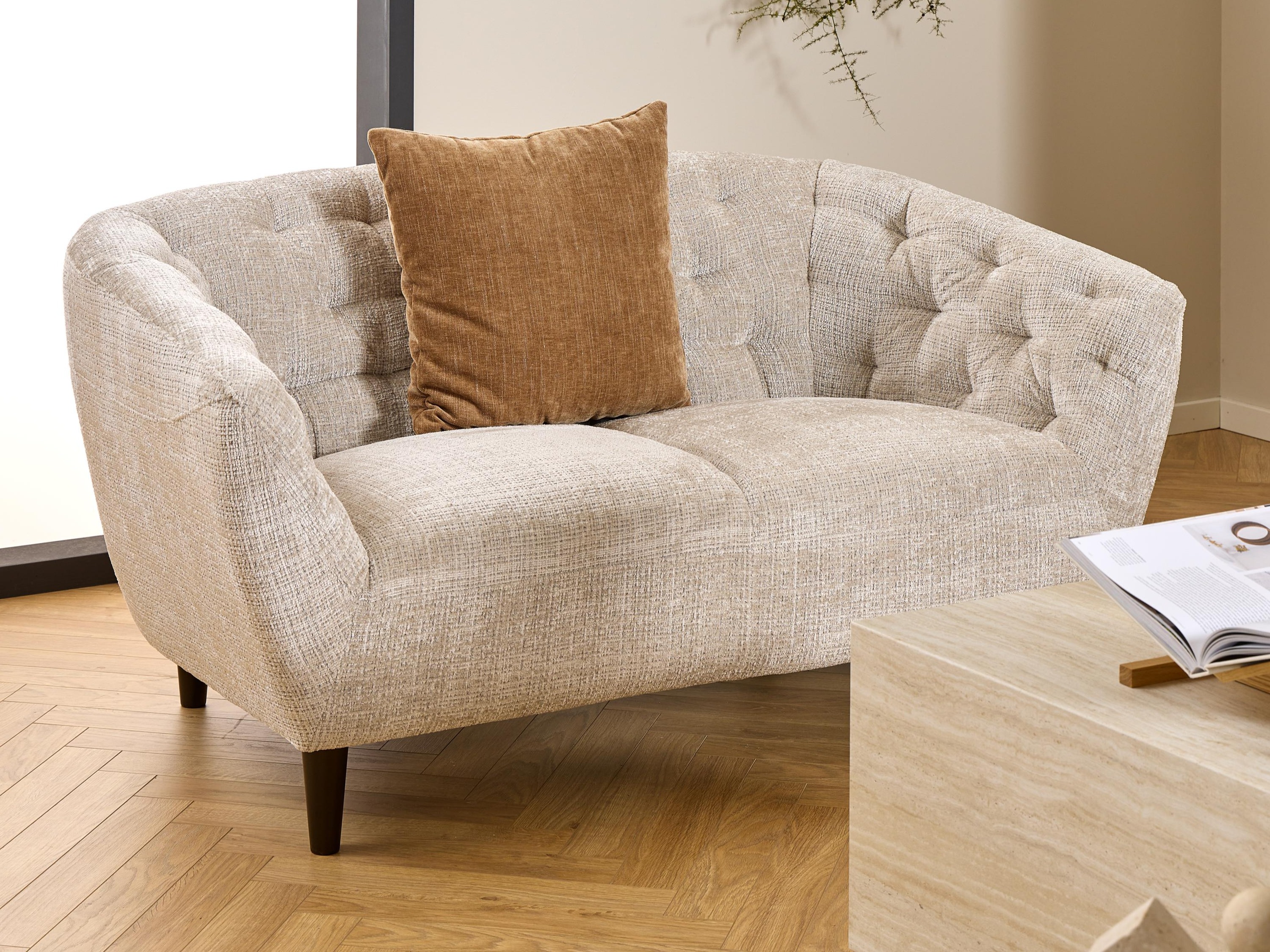 Chesterfield sofa Norsica 260 (Beige)