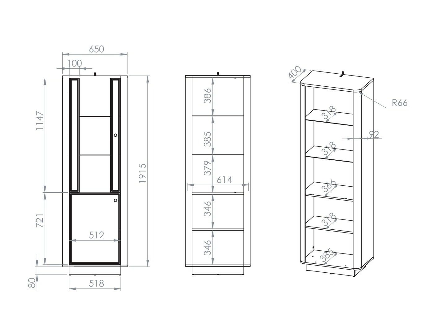 Bookcase Cavrome 104