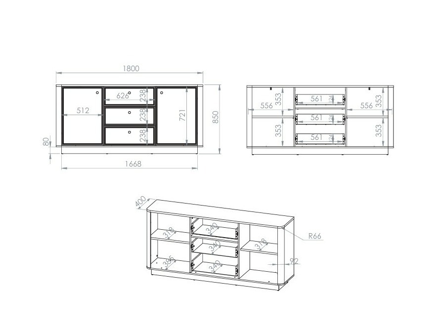 Chest of drawers Cavrome 100
